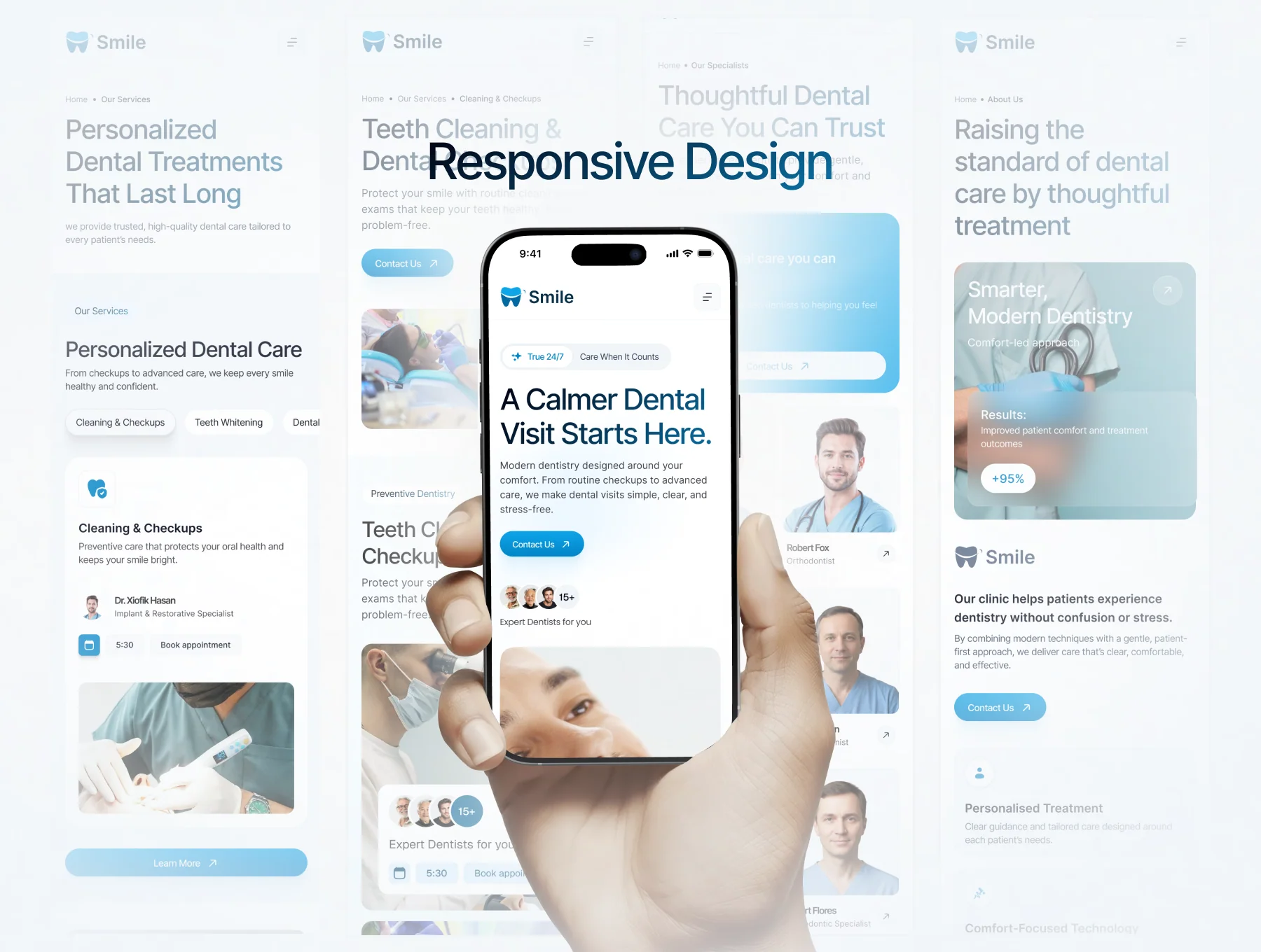 Dental Care Website UI Kit 3