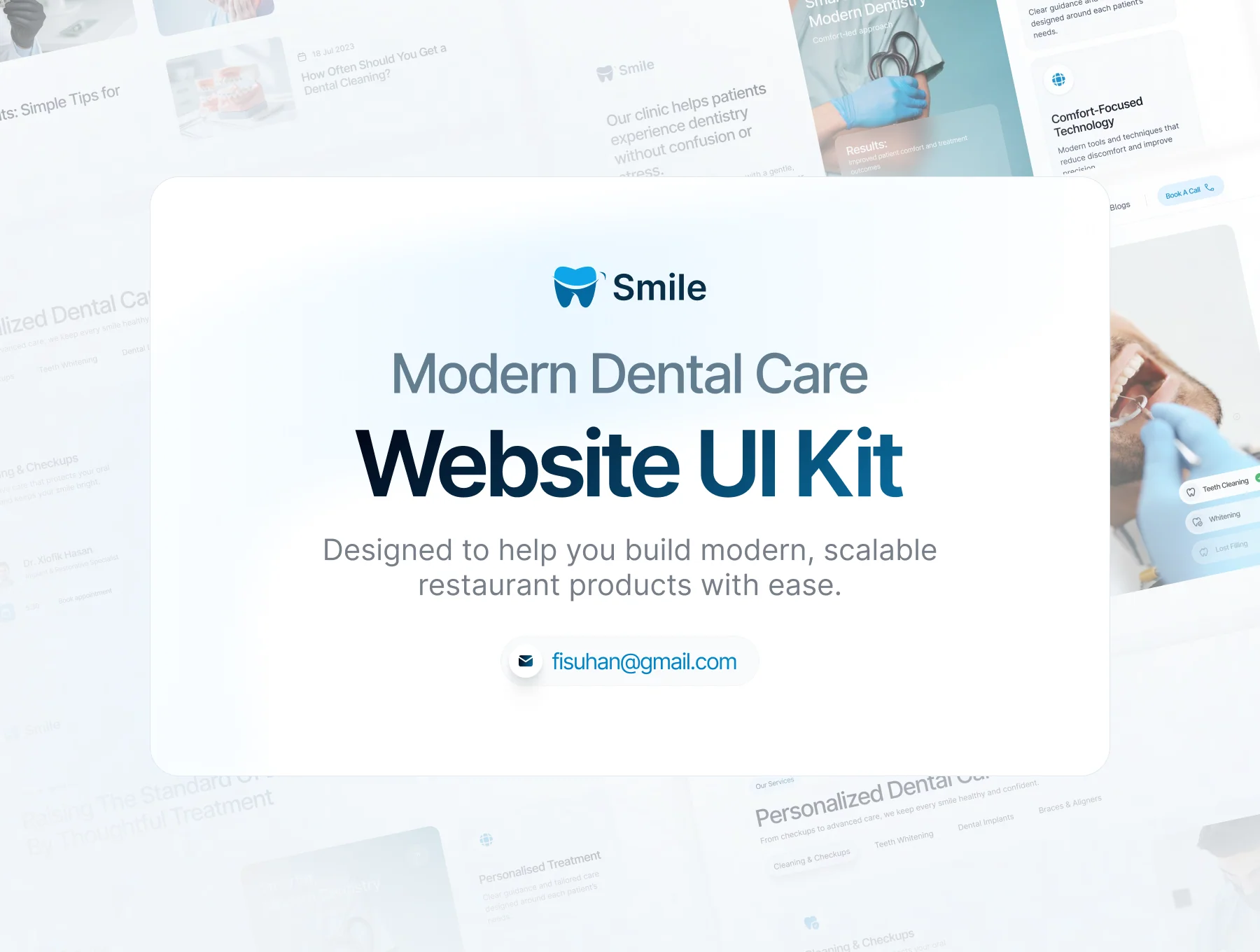 Dental Care Website UI Kit 6