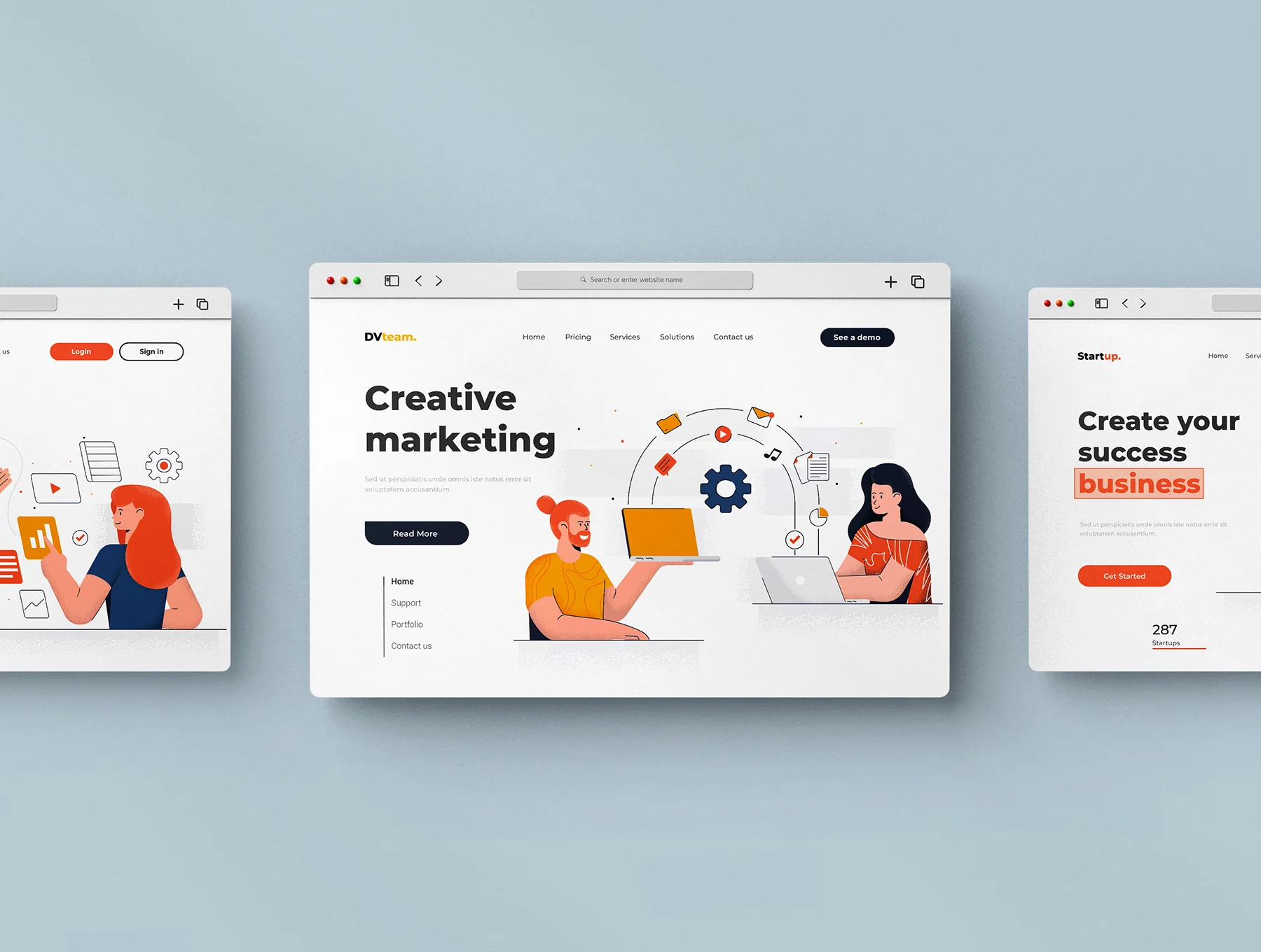 Modern Flat design People and Business concept 6