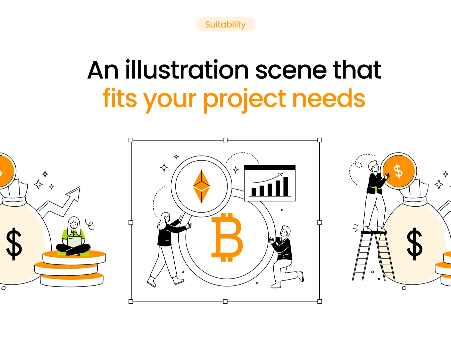 Modern Flat Illustrations of Teamwork Collaborative Projects 4