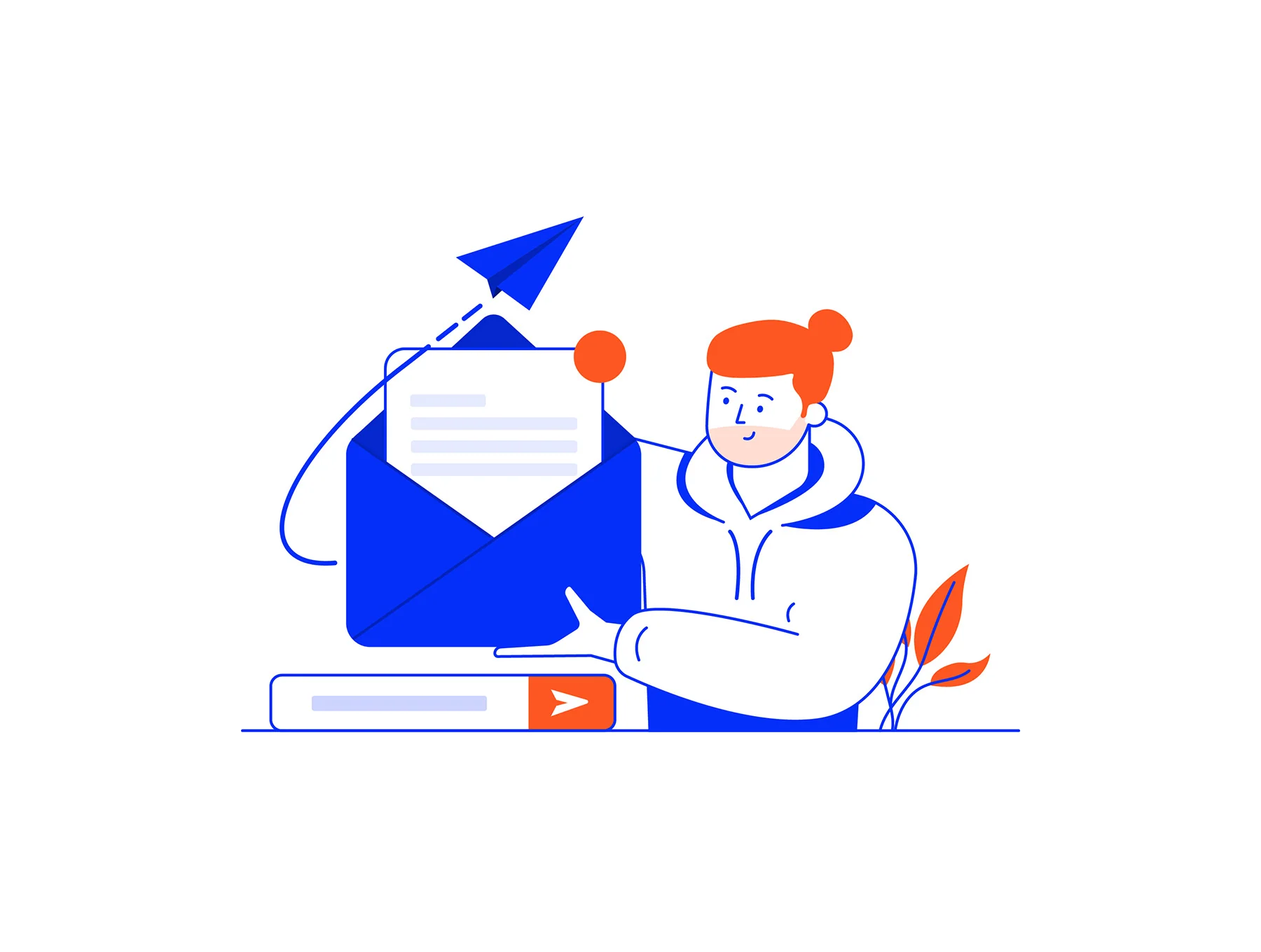 Modern Flat Line Business illustrations 4