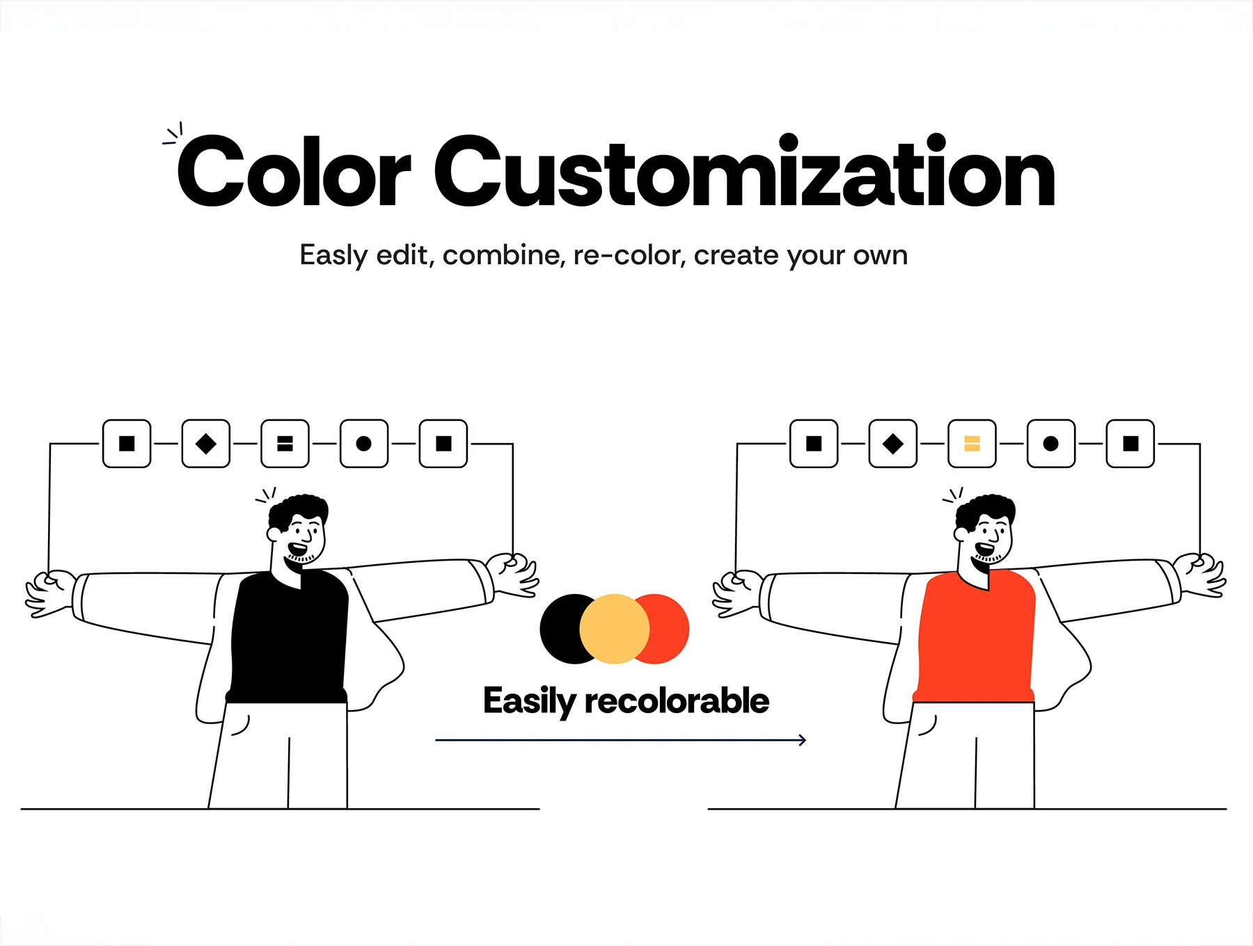 60 Modern Flat Line Illustrations for SaaS, UI & Startups 2