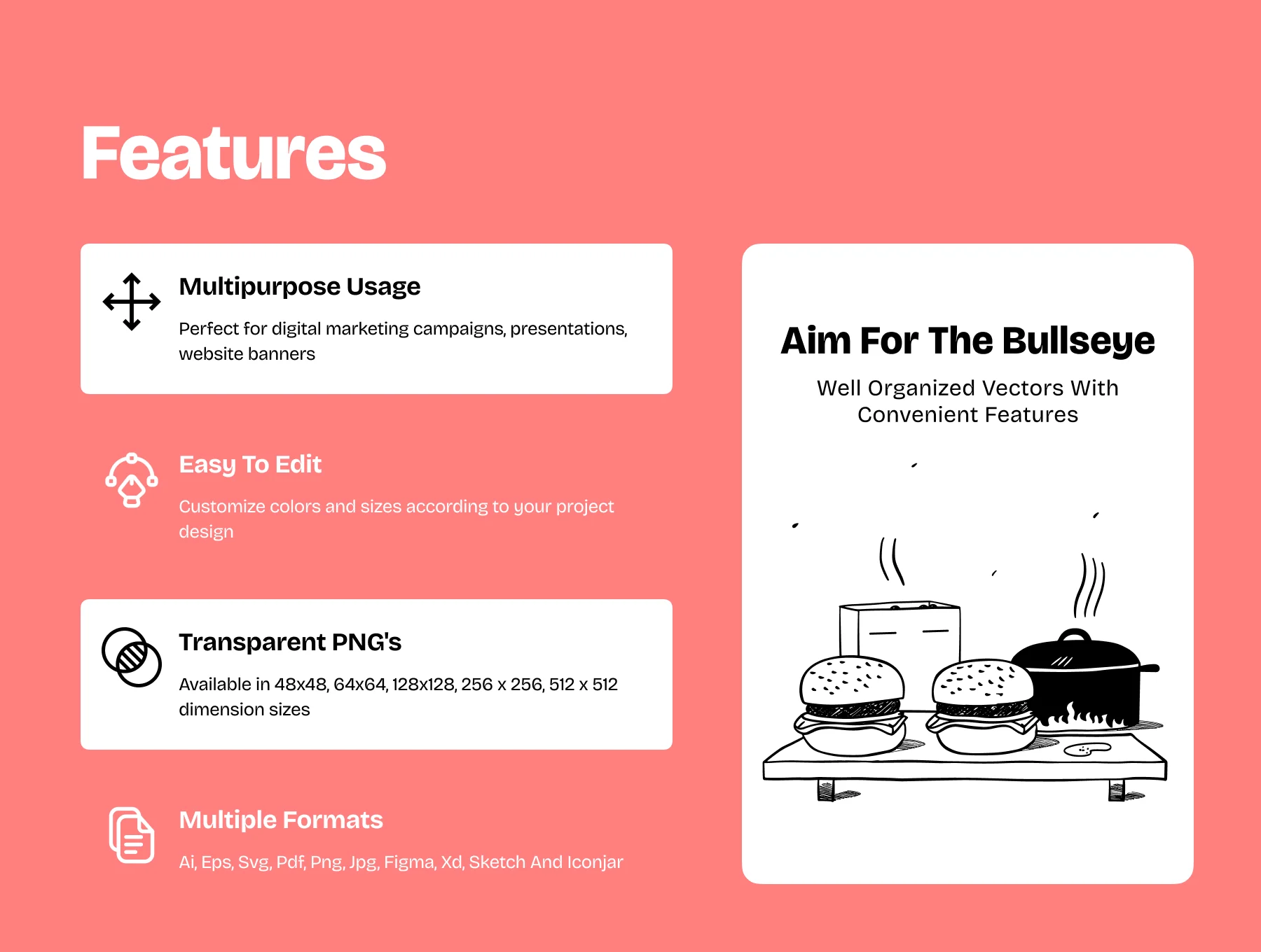 Modern Food & Beverage Illustrations for Restaurant, Menu & Delivery Apps 2