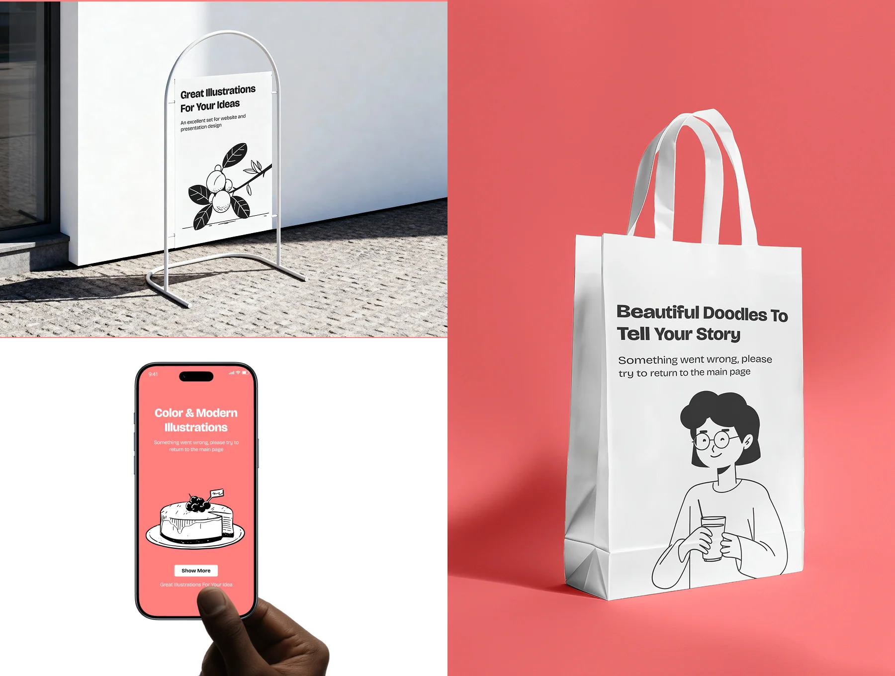 Modern Food & Beverage Illustrations for Restaurant, Menu & Delivery Apps 3