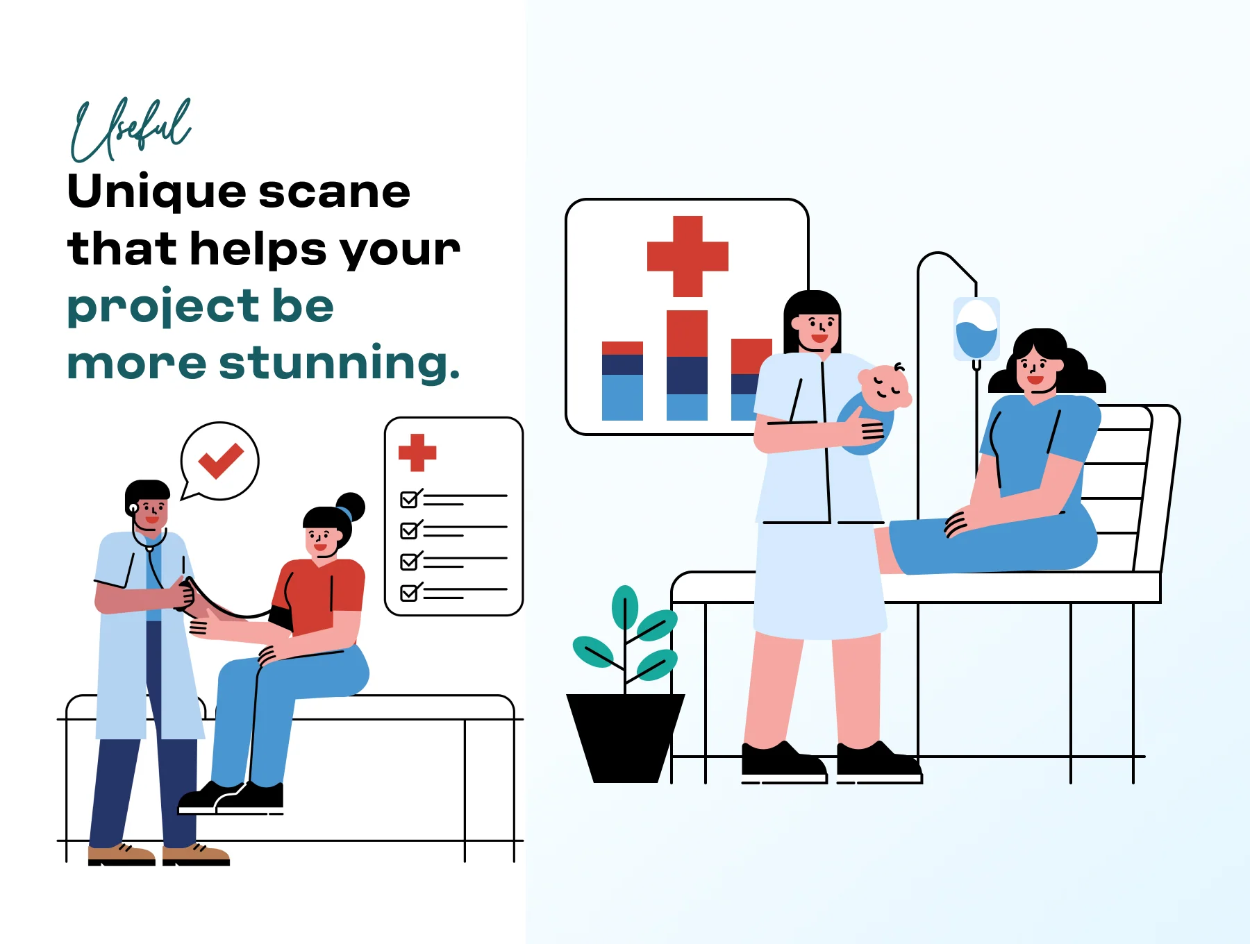 Modern Healthcare & Medical Illustration Pack 2