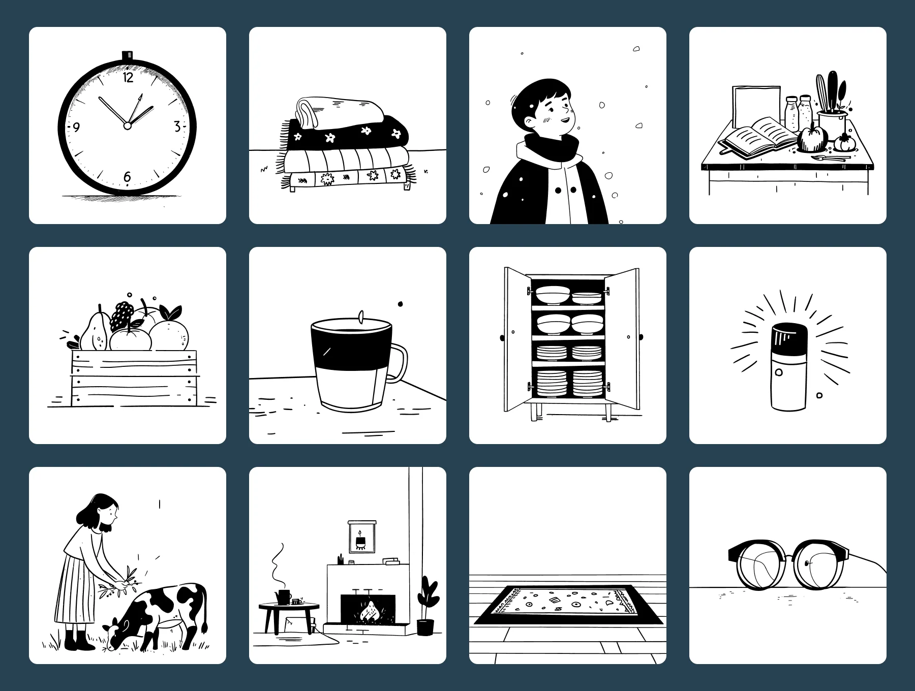 Modern Household & Everyday Objects Illustrations for Home & Lifestyle Apps 6