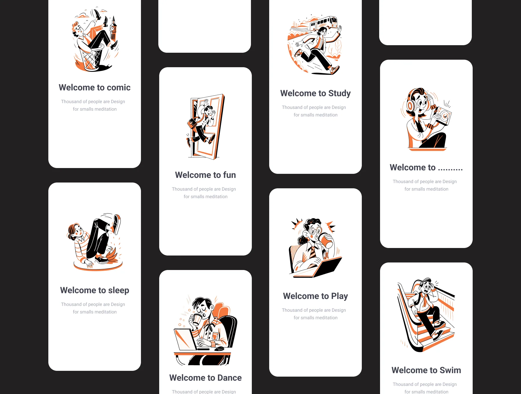 🔥 Modern Hustle – Lifestyle & Productivity Illustration Pack 4