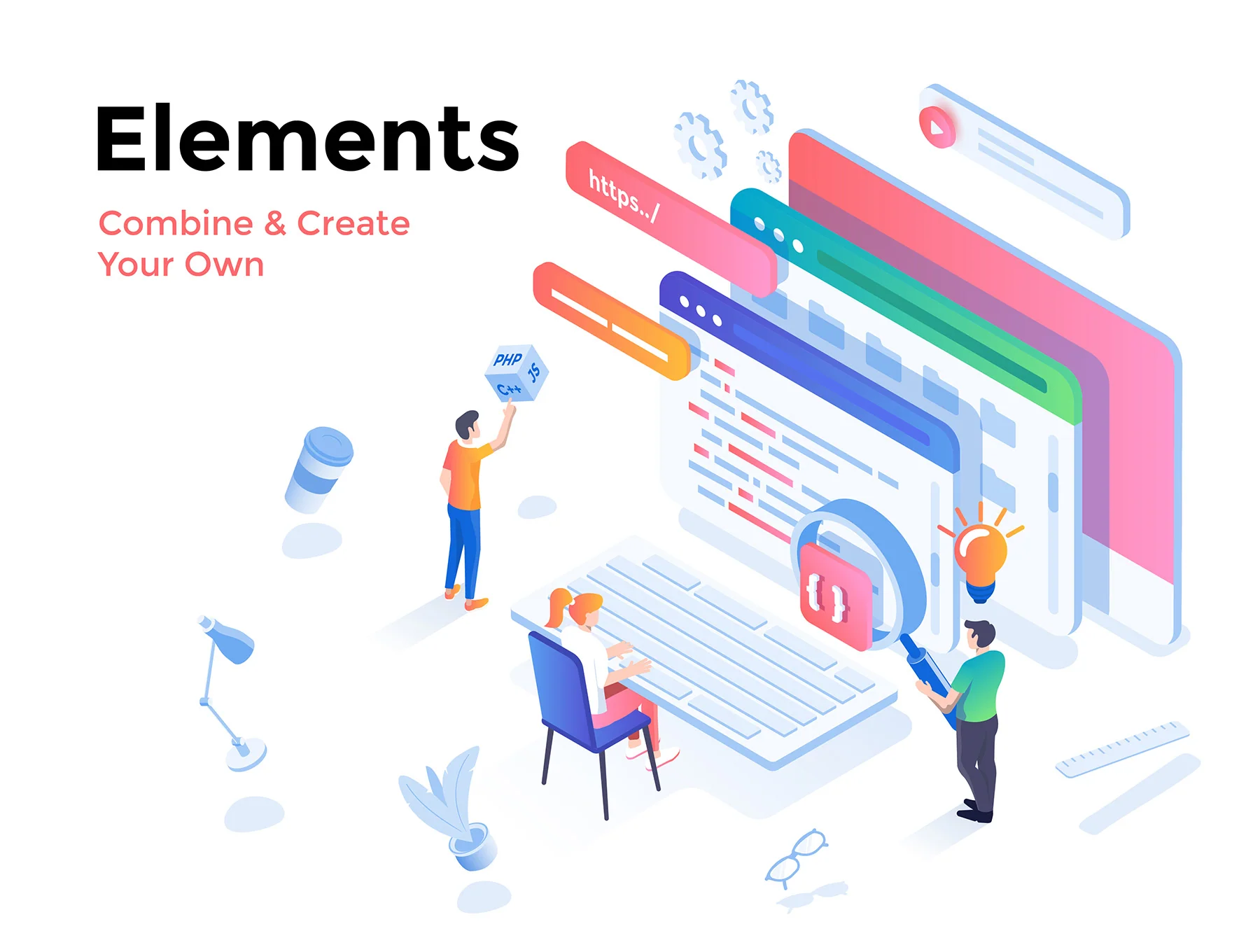 Modern Isometric Business Illustration 2