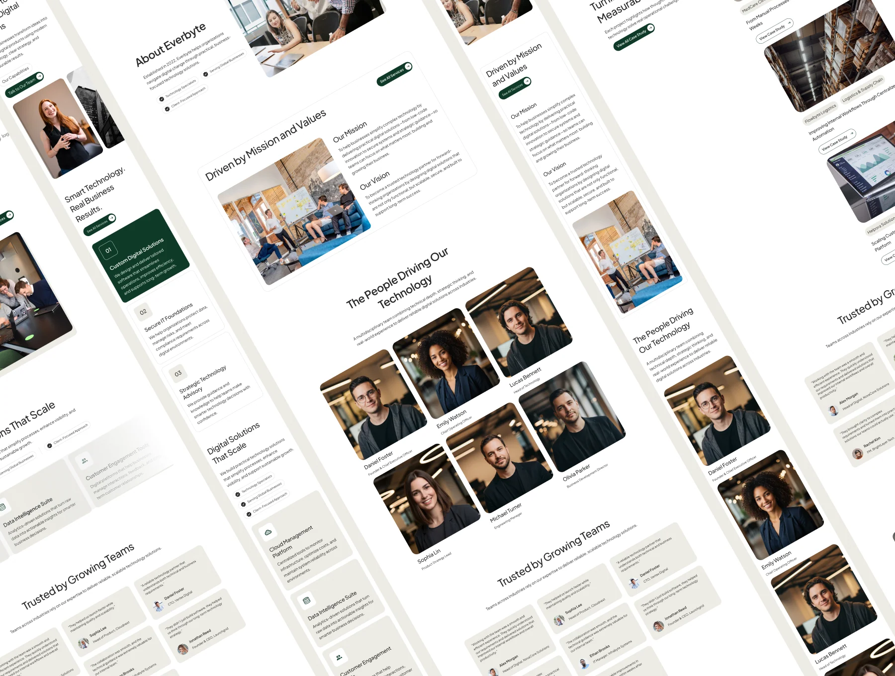 Modern IT Company Profile Everbyte UI Kit 2