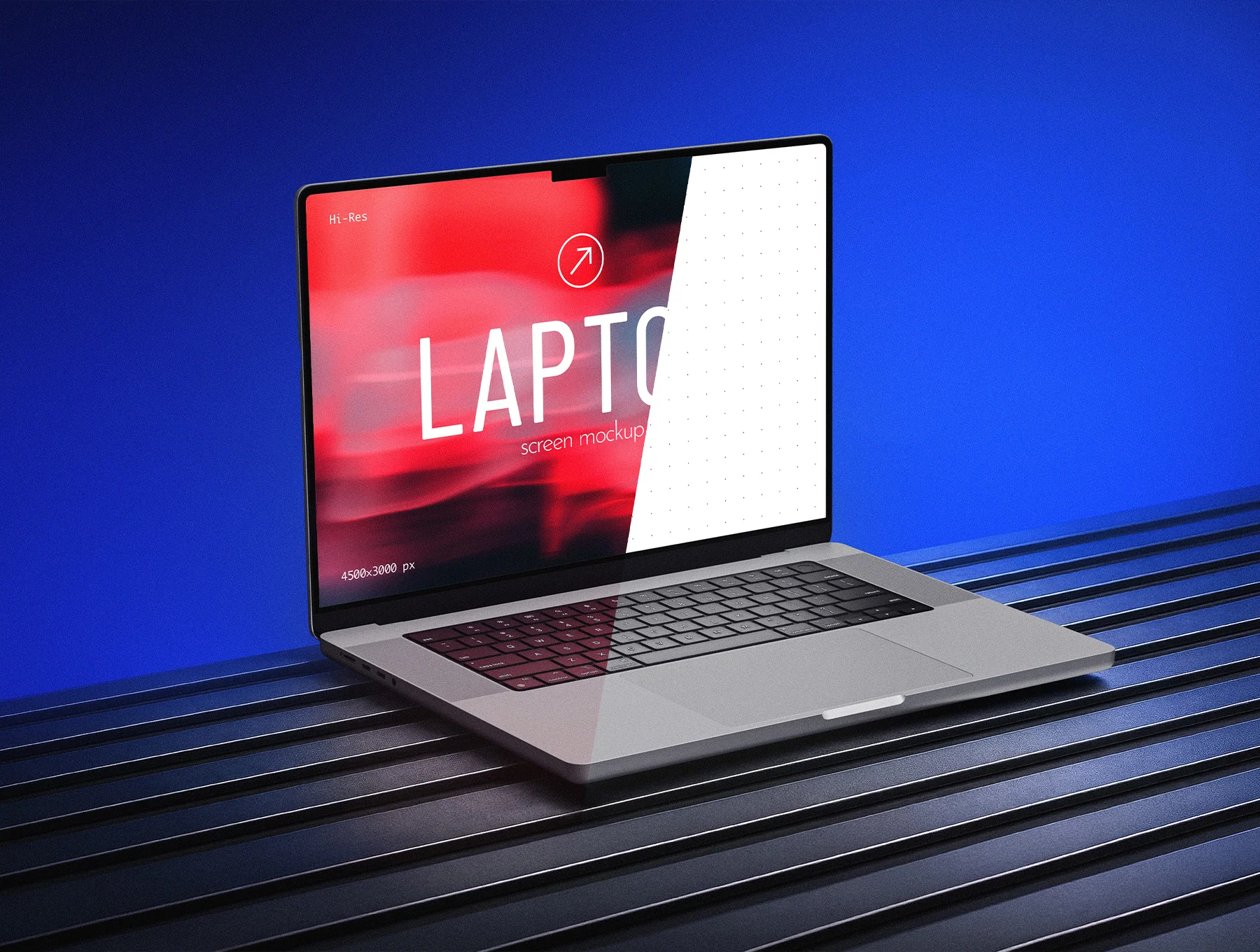 Modern Laptop Mockup – 3 Editable PSD Scenes 2