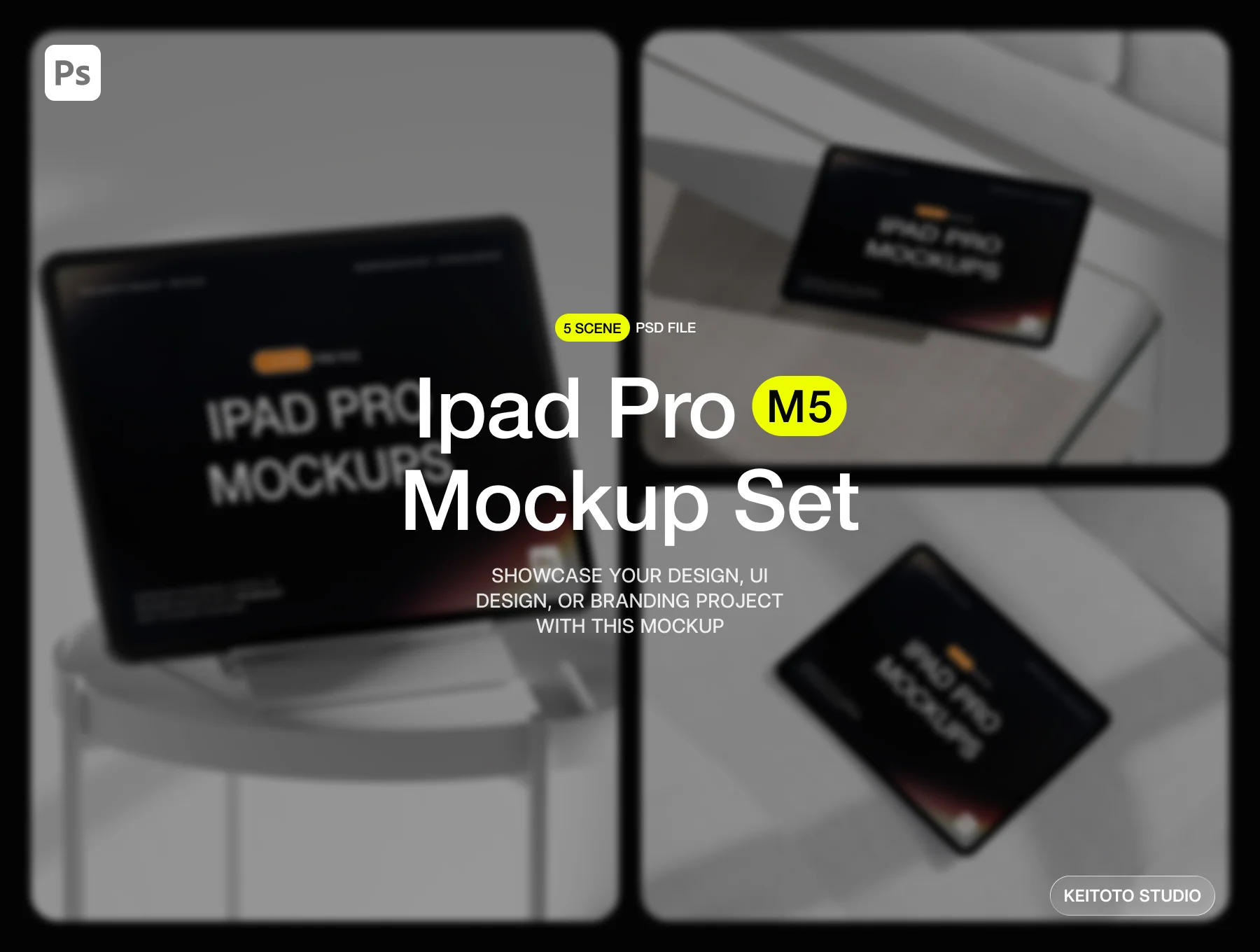Modern Lifestyle iPad Pro Mockup Scene 2