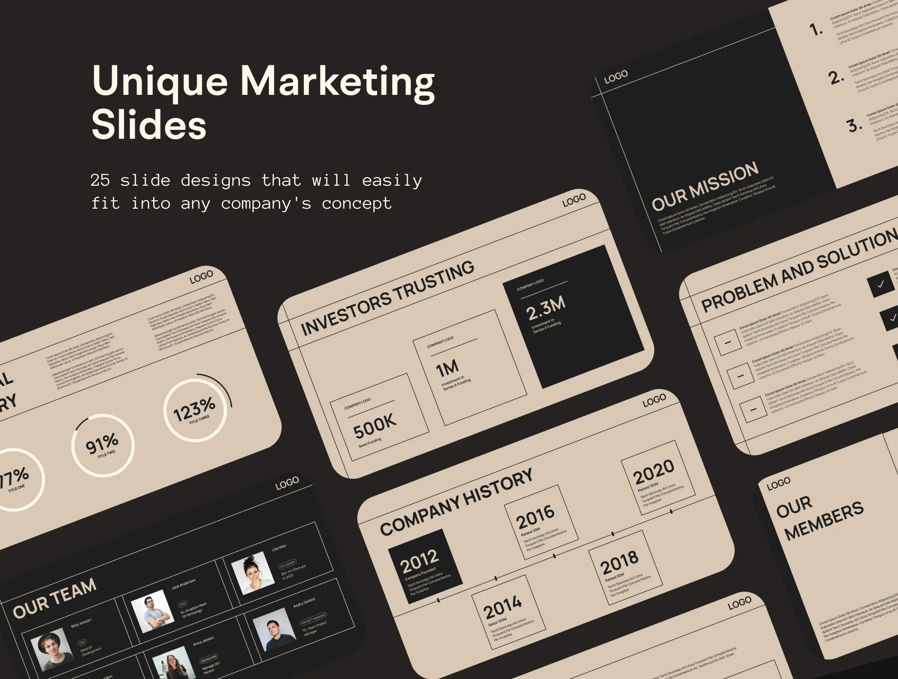 Modern Marketing Pitch Deck Presentation 2