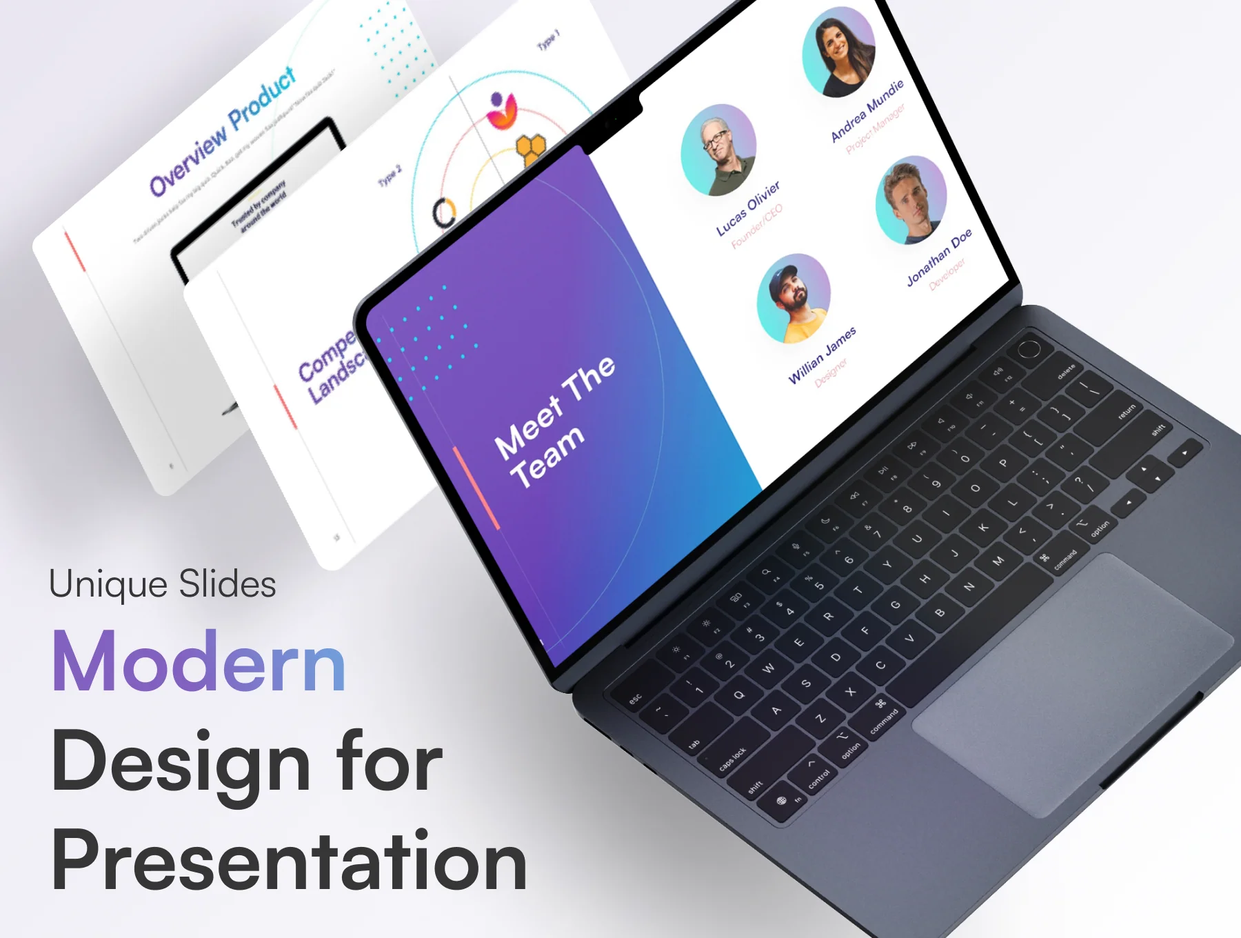 Modern Pitch Deck Keynote Presentation Template 6