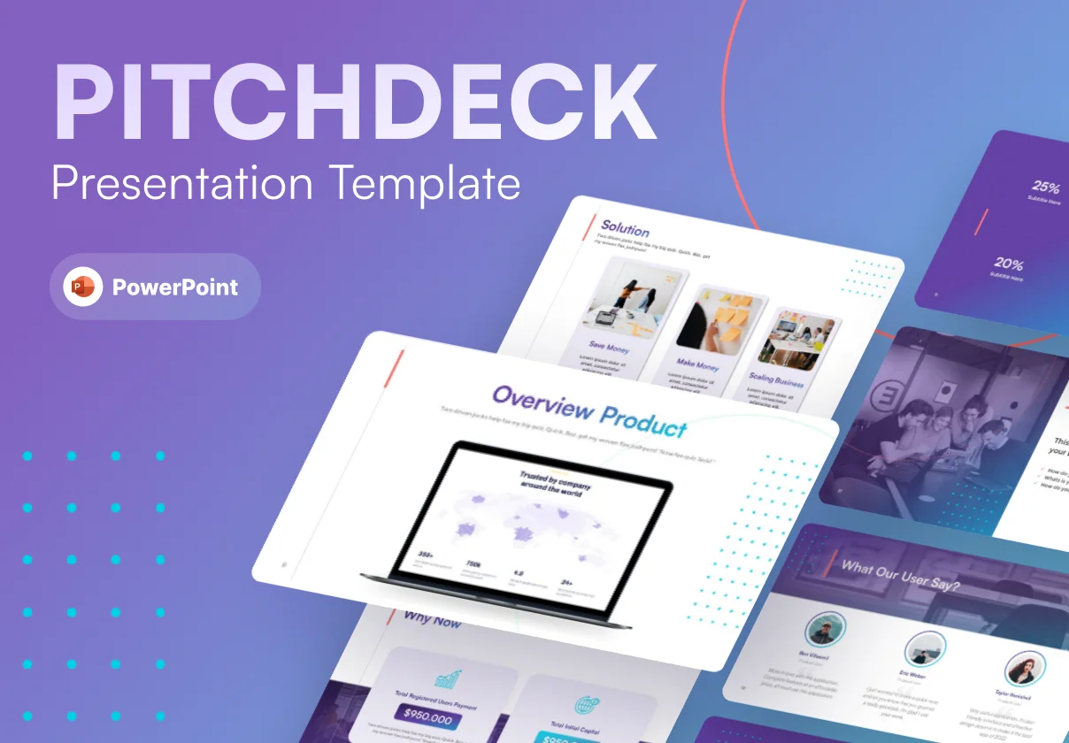 Modern Pitch Deck PowerPoint Presentation Template