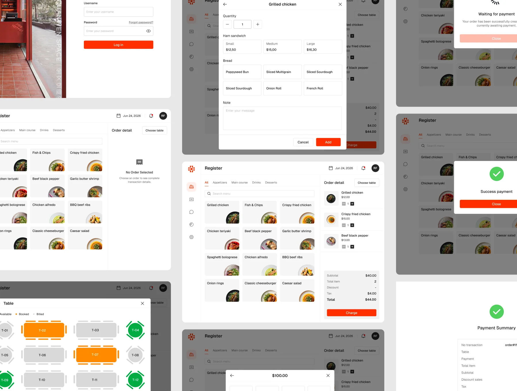 Modern POS System UI Kit 3