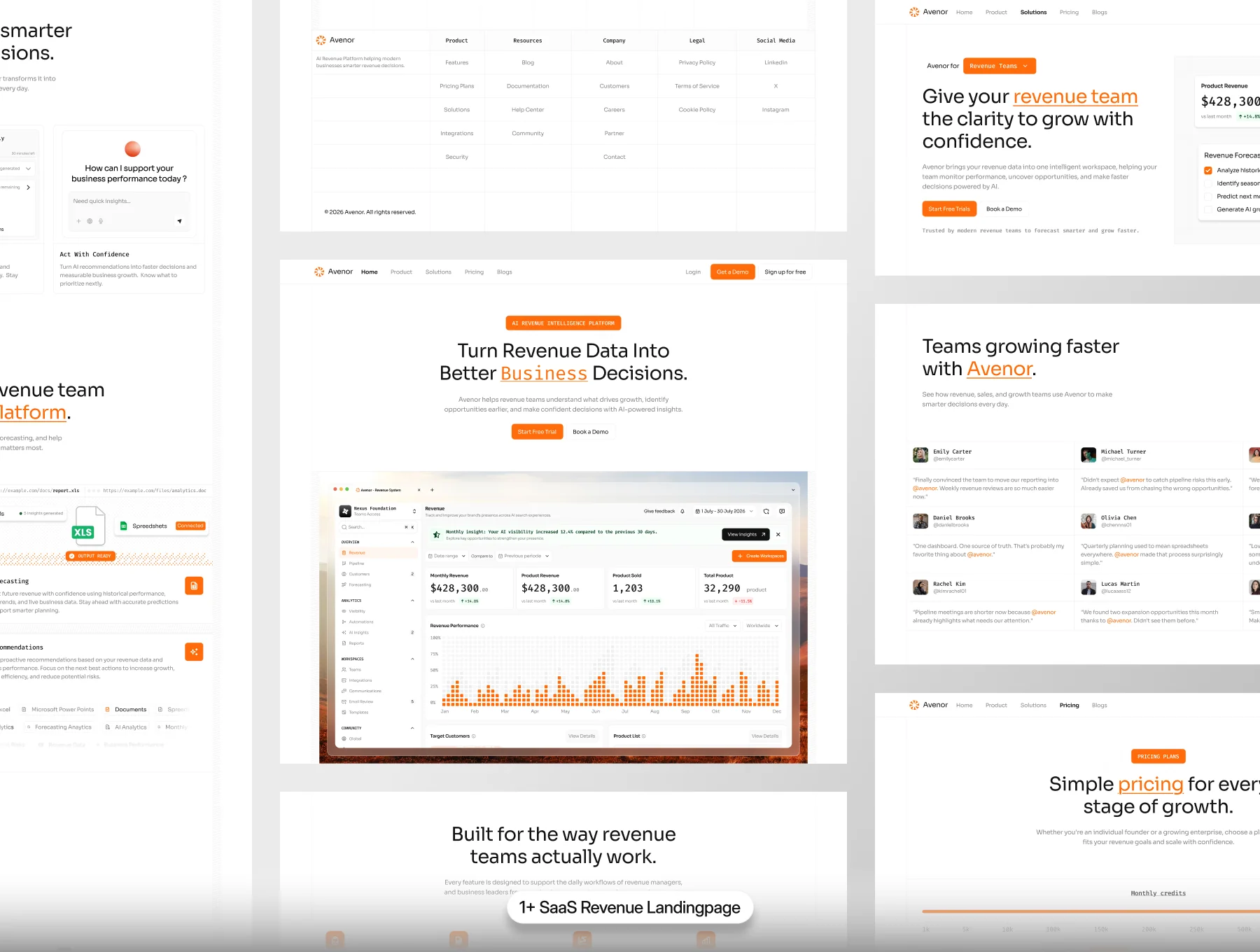 Modern SaaS Landing Page Collection 3