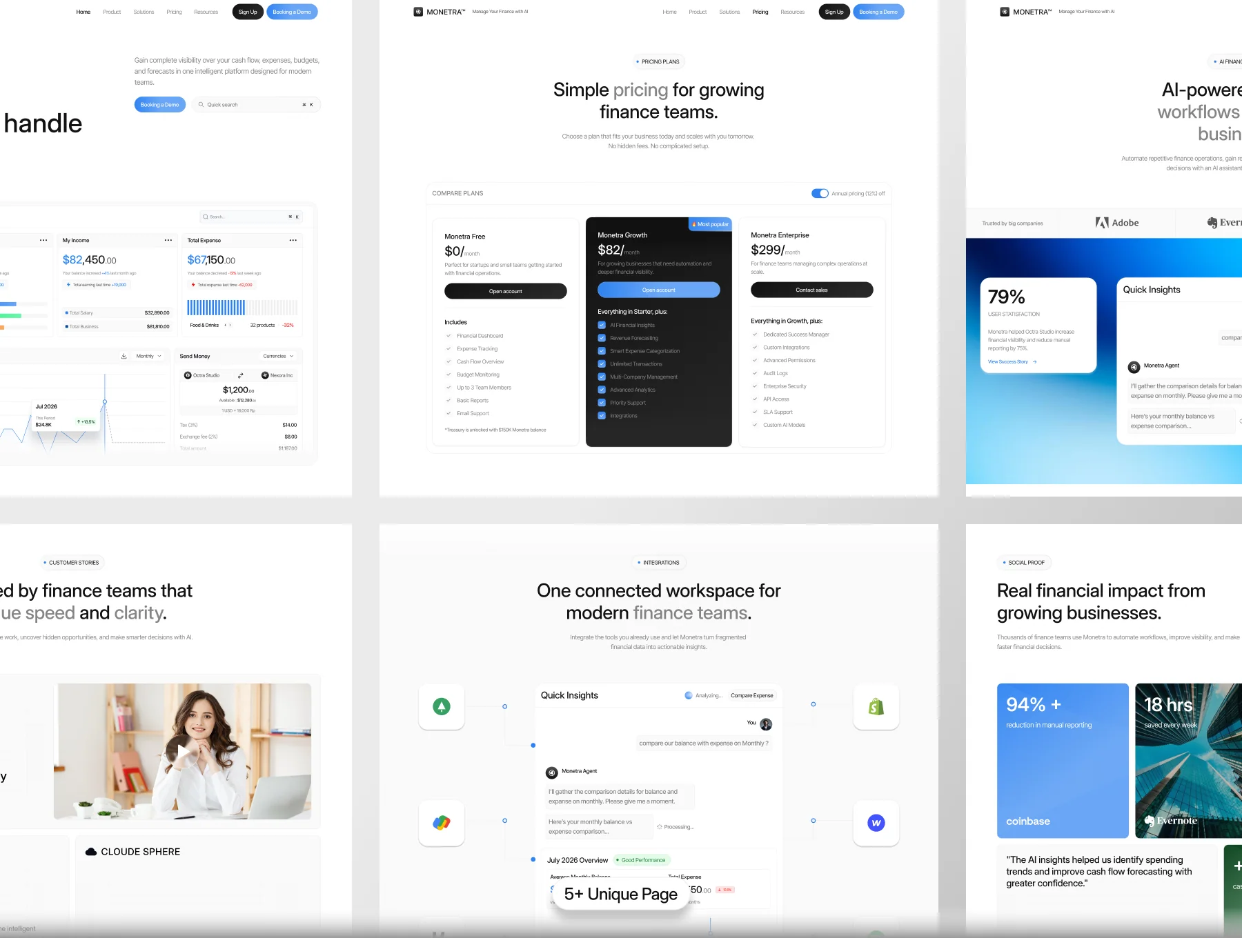 Modern SaaS Landing Page Collection 5