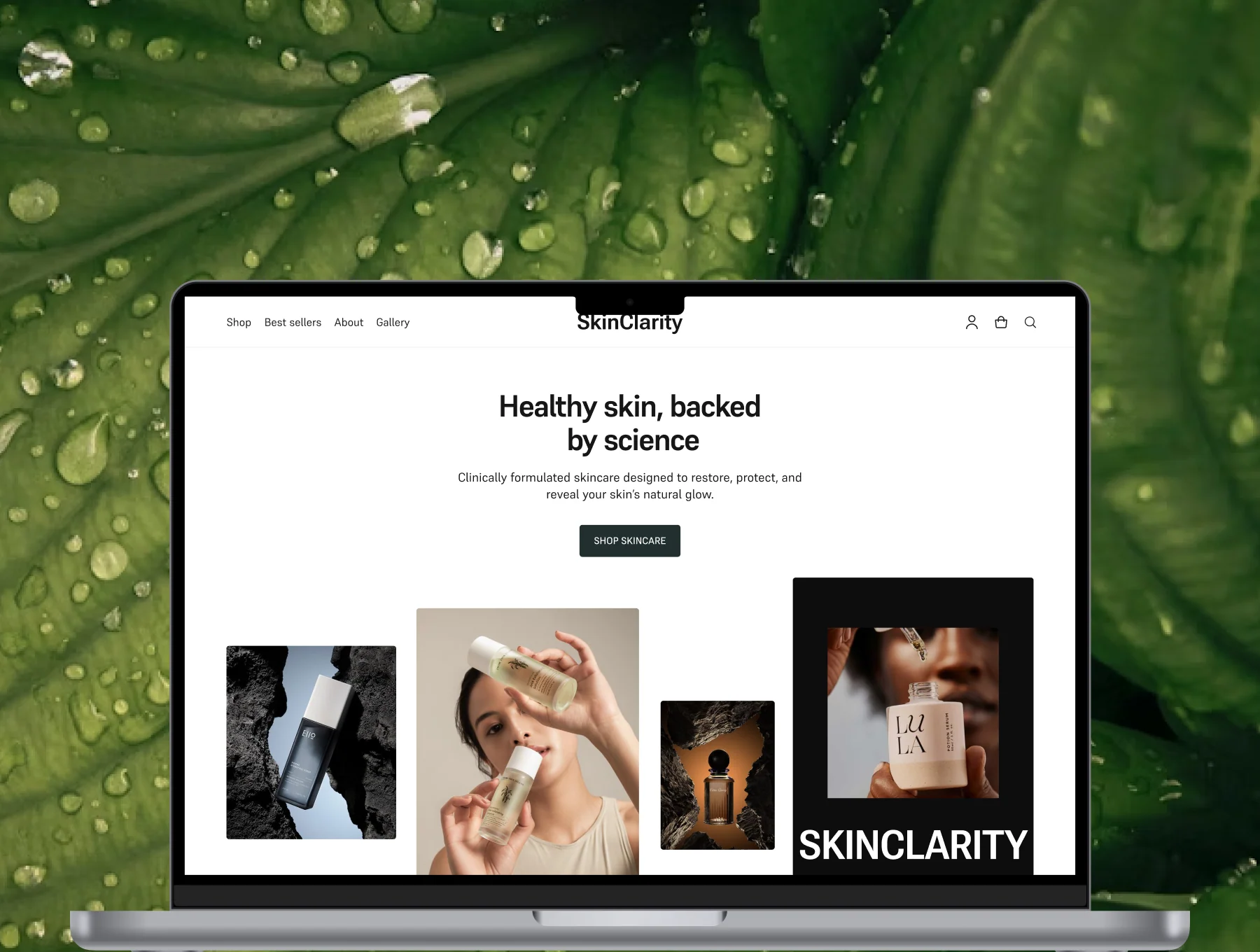 Modern Skincare Landing Page UI Kit 4