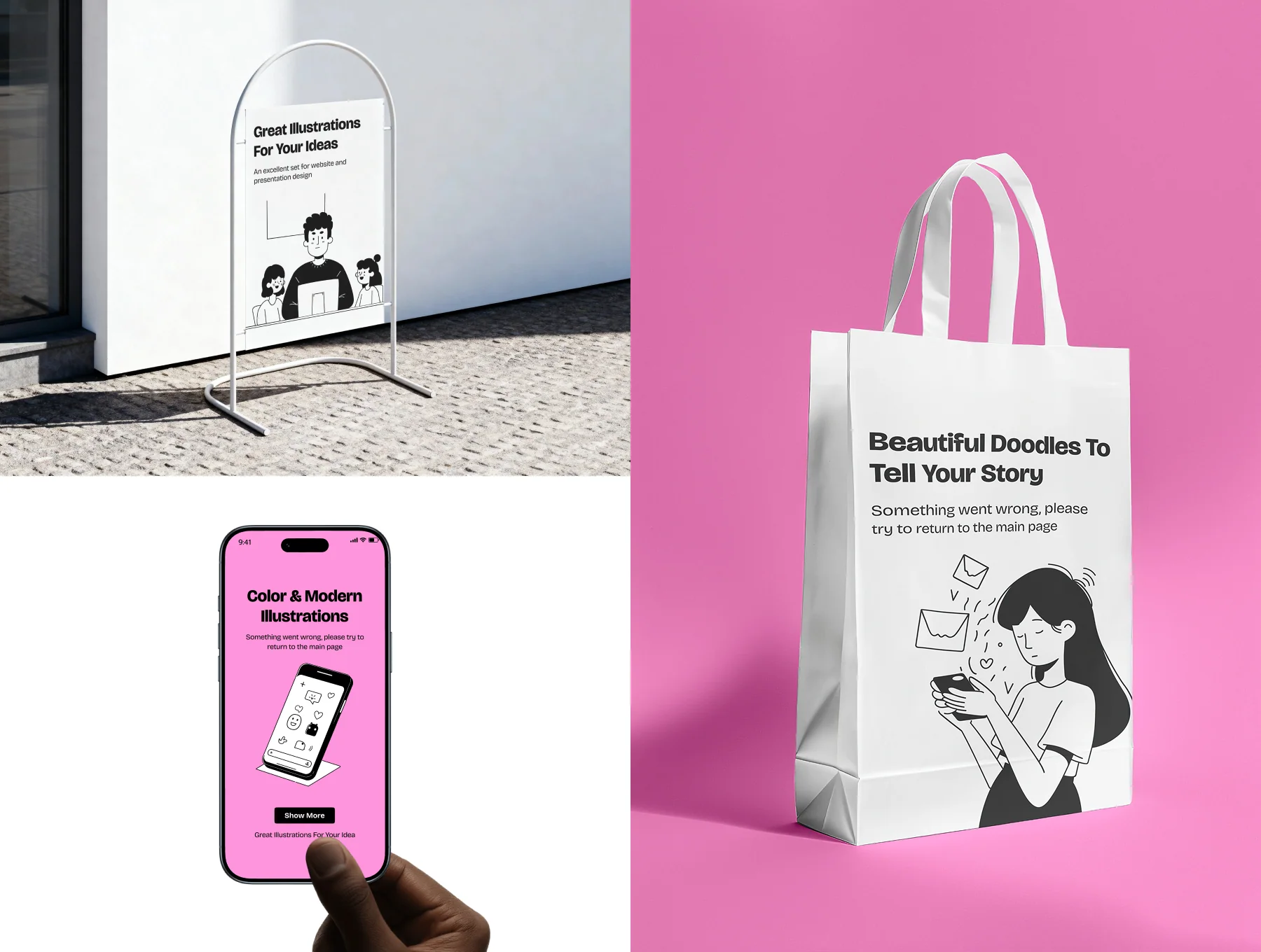 Modern Social Media UI Illustration Bundle for SaaS & Marketing 3