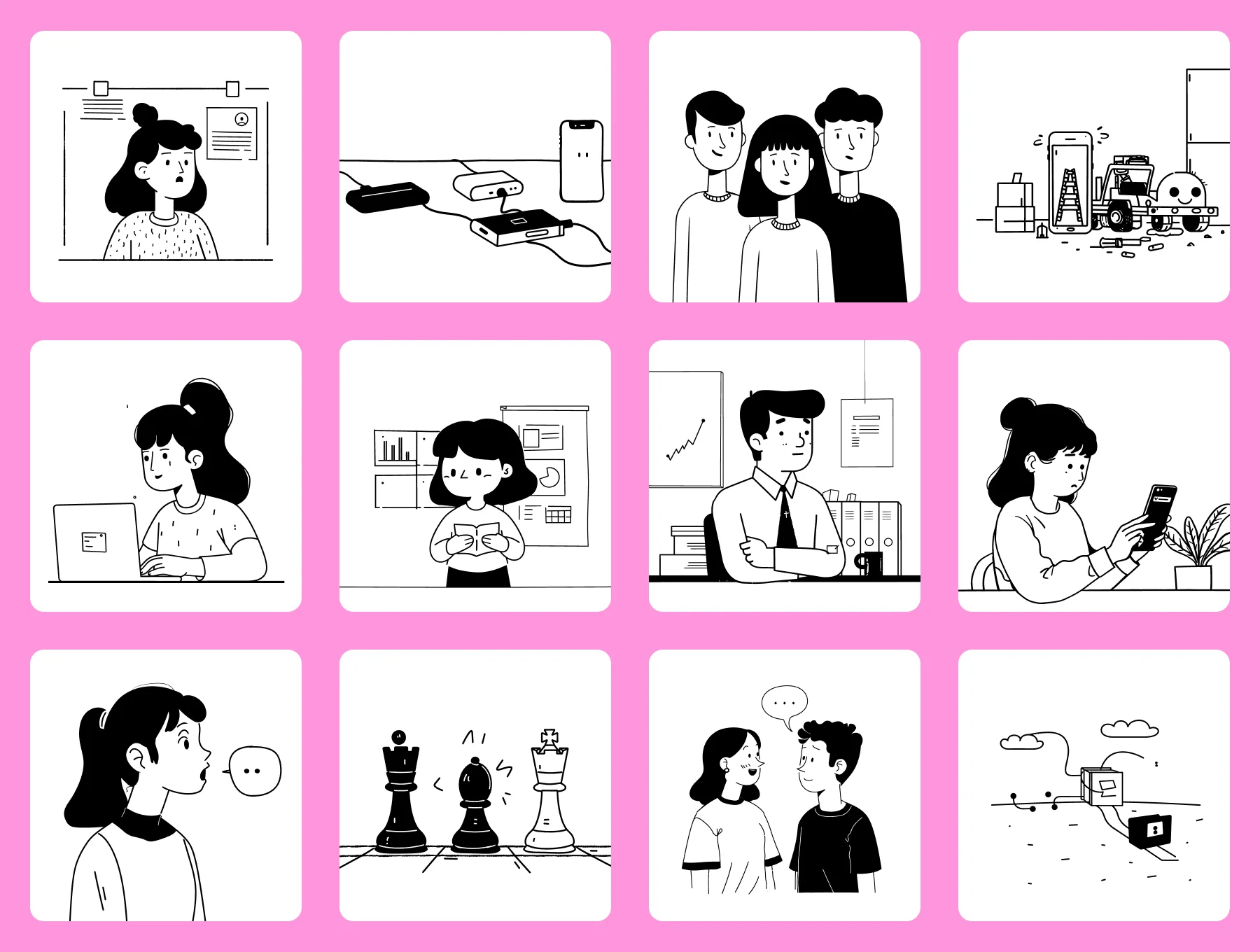 Modern Social Media UI Illustration Bundle for SaaS & Marketing 5