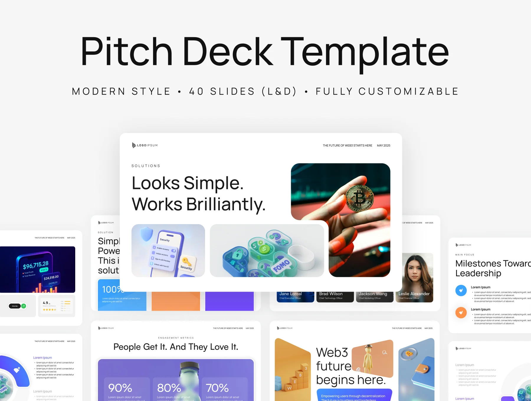 Modern Pitch Deck Template