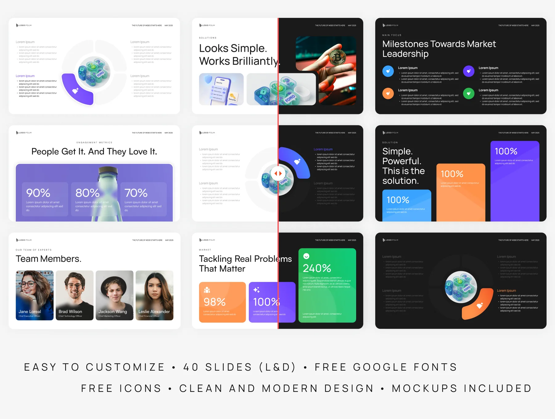 Modern Pitch Deck Template 2