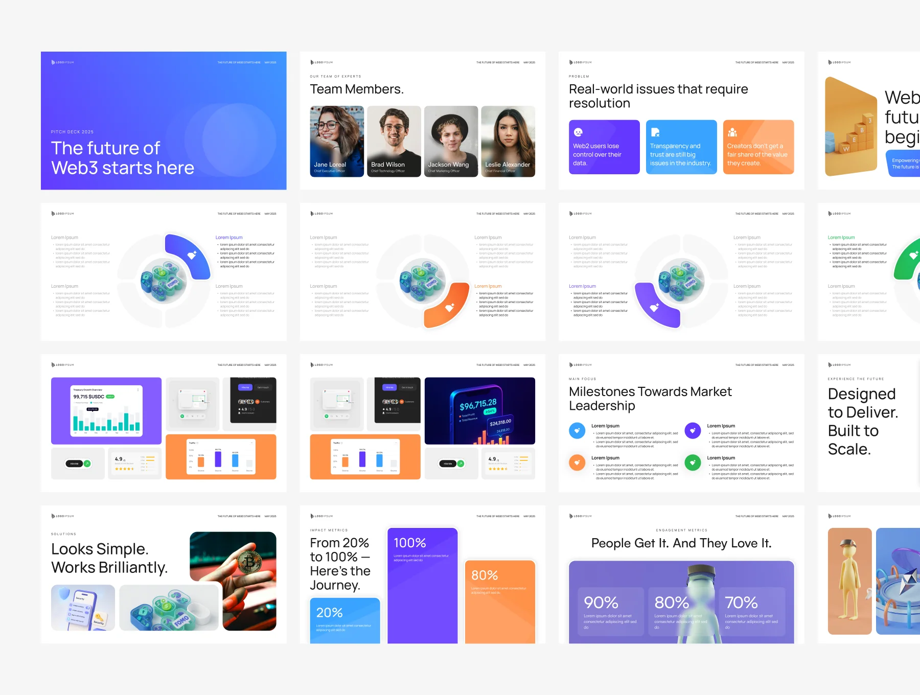 Modern Pitch Deck Template 3