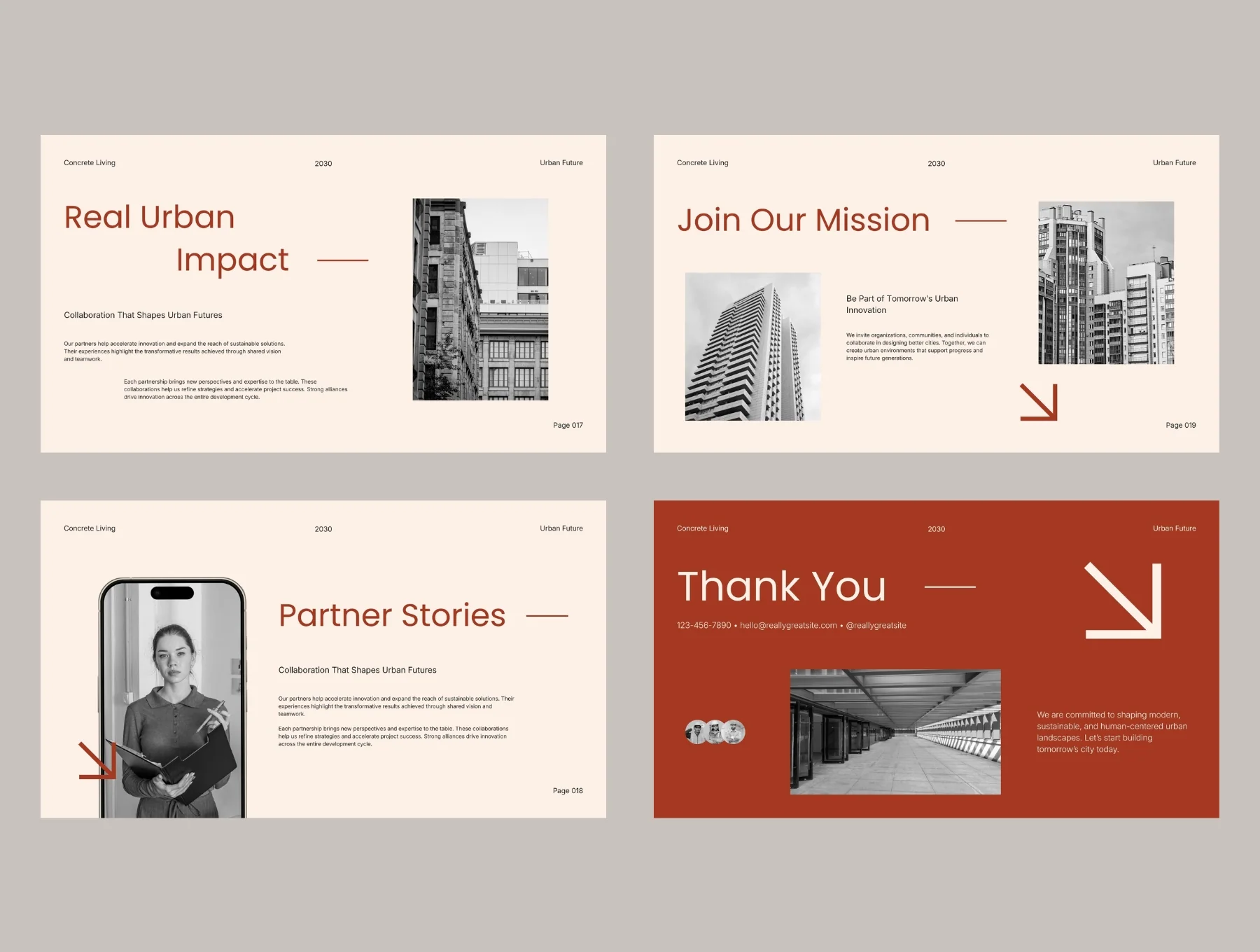 Modern Urban Development Pitch Deck 2