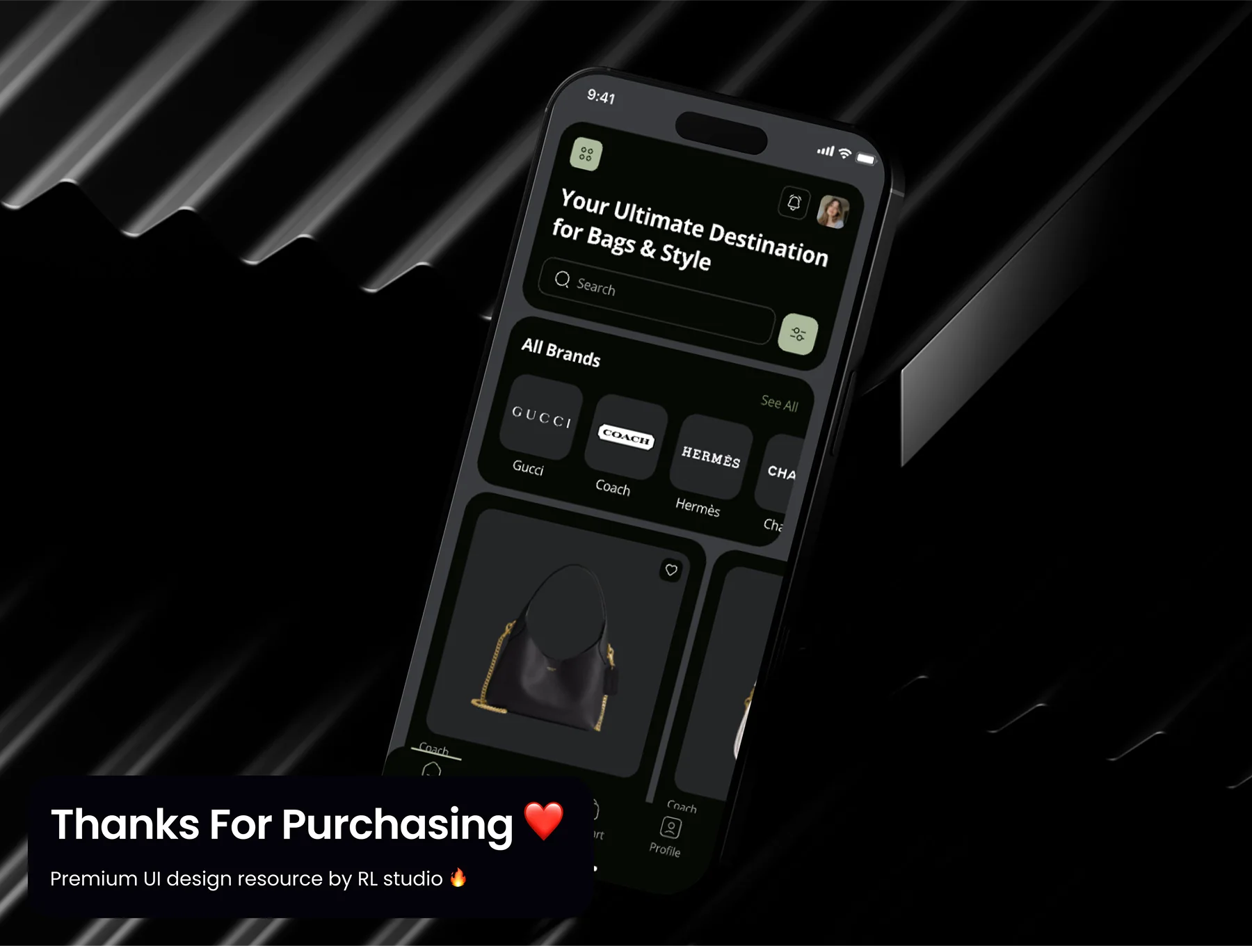 modsac - Bag Store Ecommerce App UI Kit 10