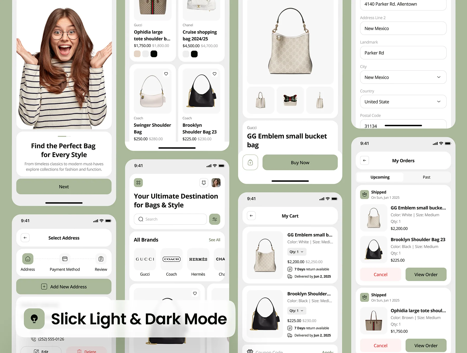 modsac - Bag Store Ecommerce App UI Kit 3