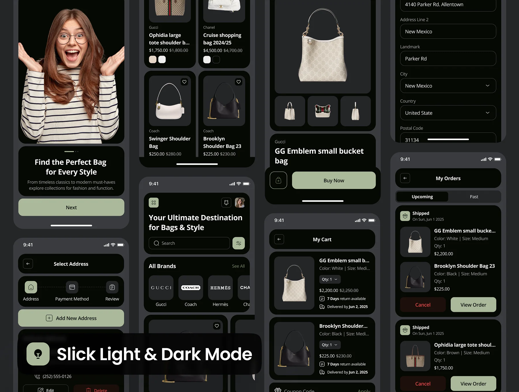 modsac - Bag Store Ecommerce App UI Kit 4