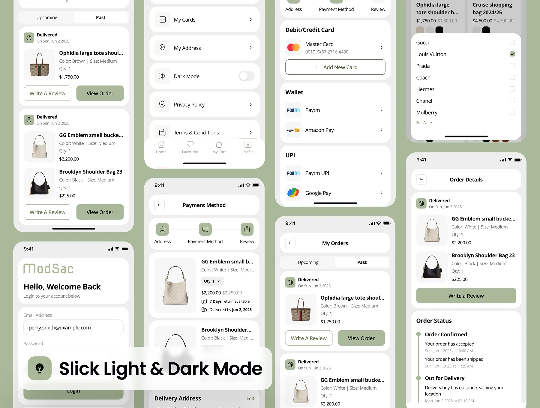 modsac - Bag Store Ecommerce App UI Kit 5