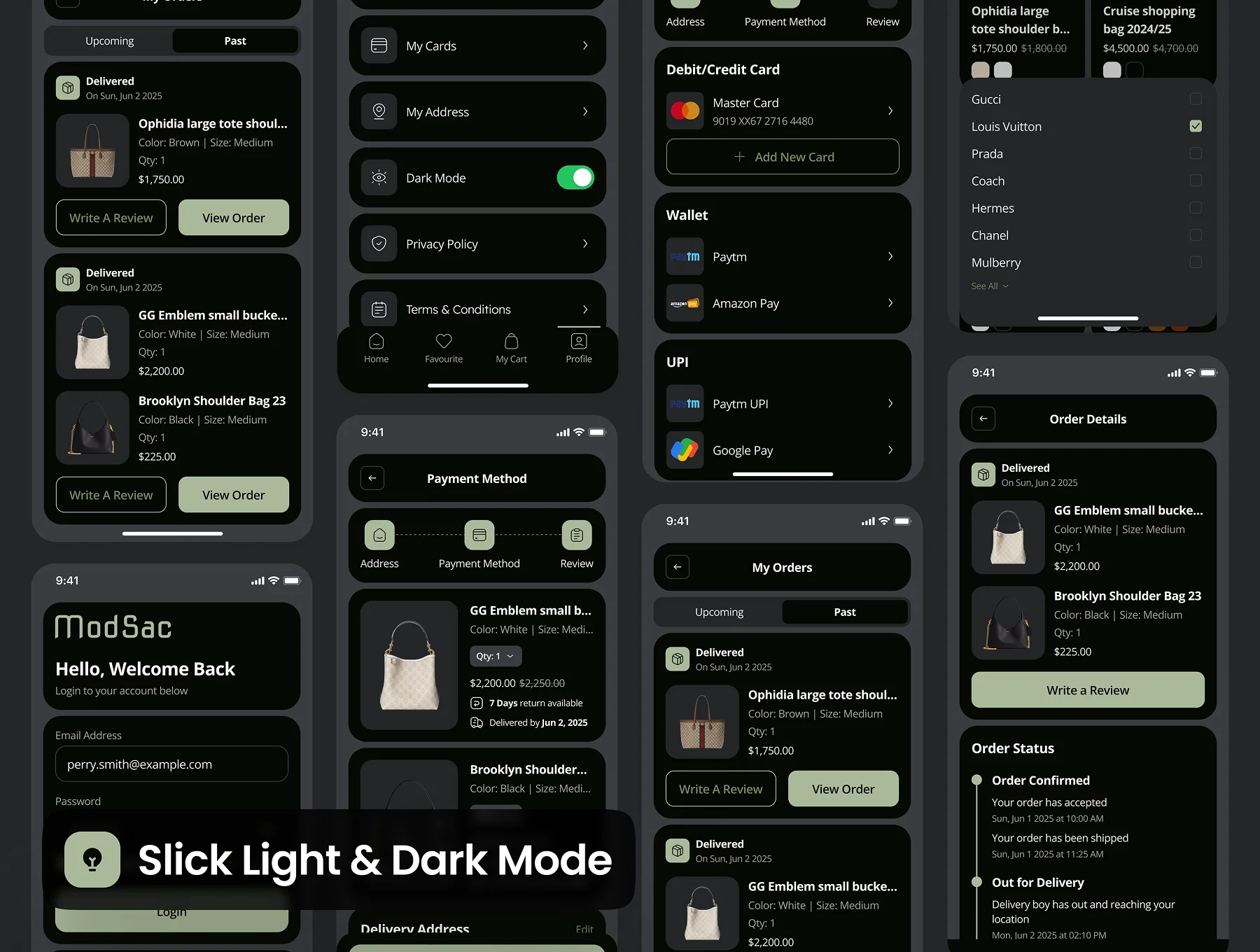 modsac - Bag Store Ecommerce App UI Kit 6