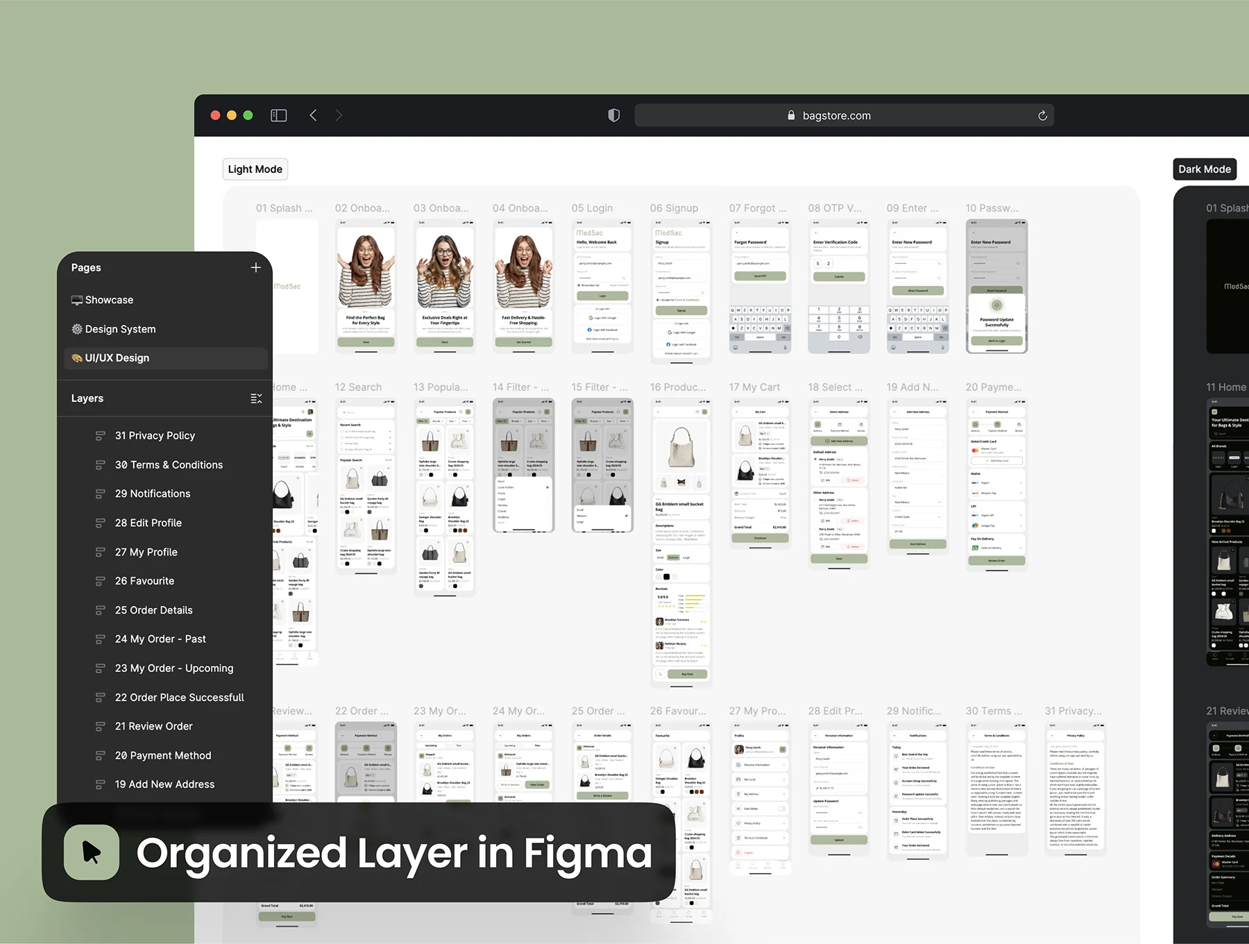 modsac - Bag Store Ecommerce App UI Kit 8