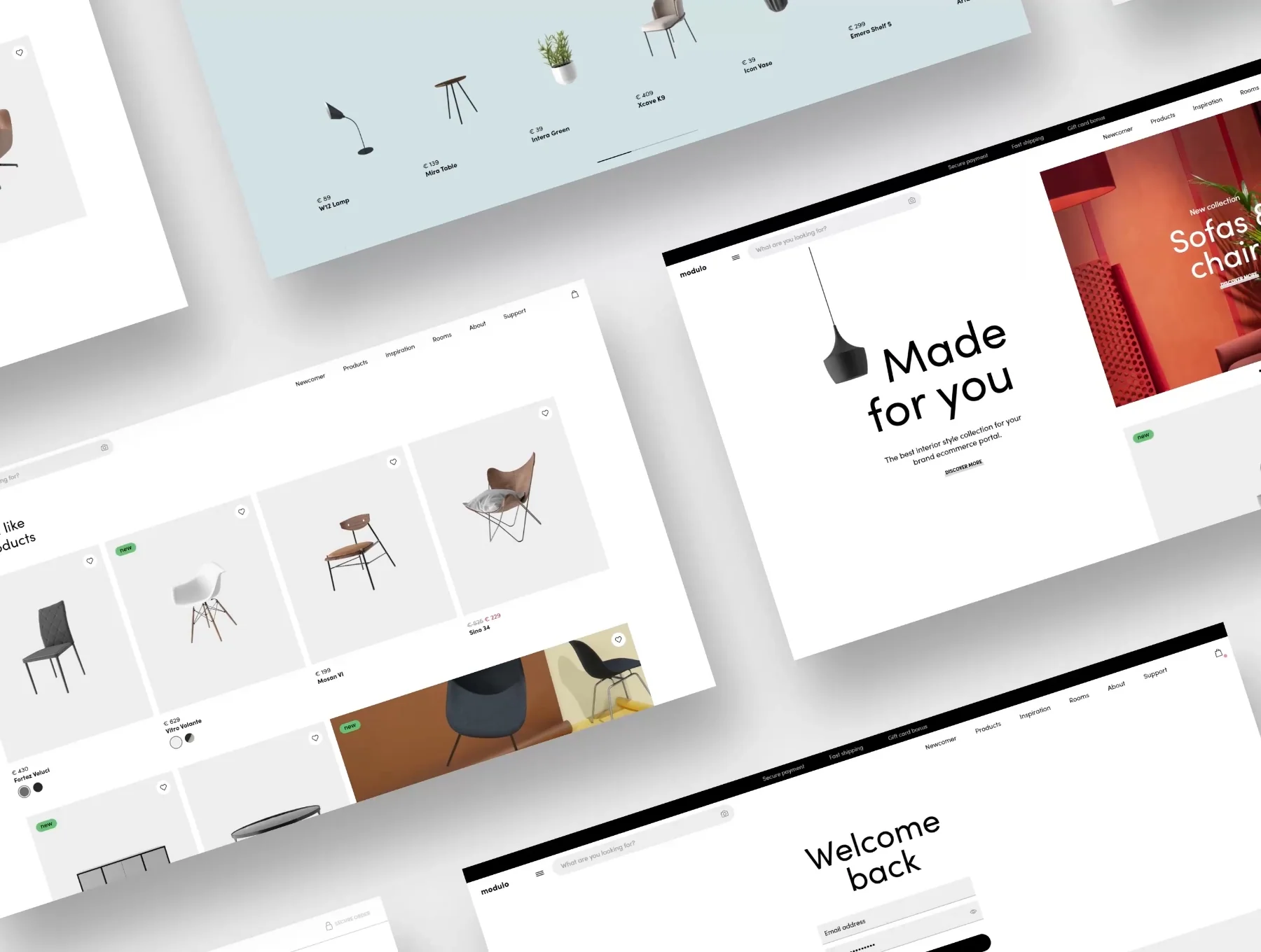 modulo Design System for eCommerce UI/UX Kit for Adobe XD 6