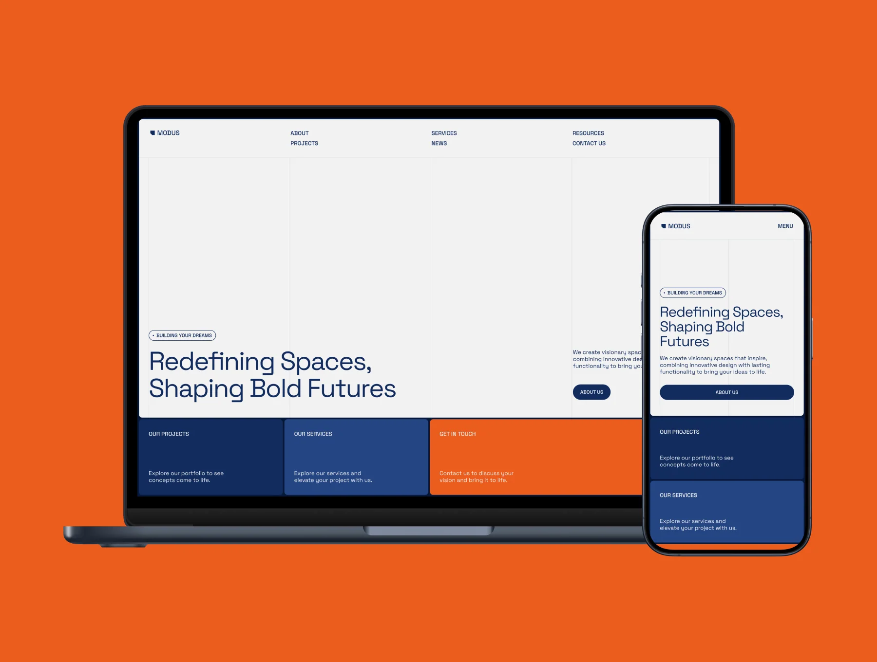 MODUS – Building Company Website 6