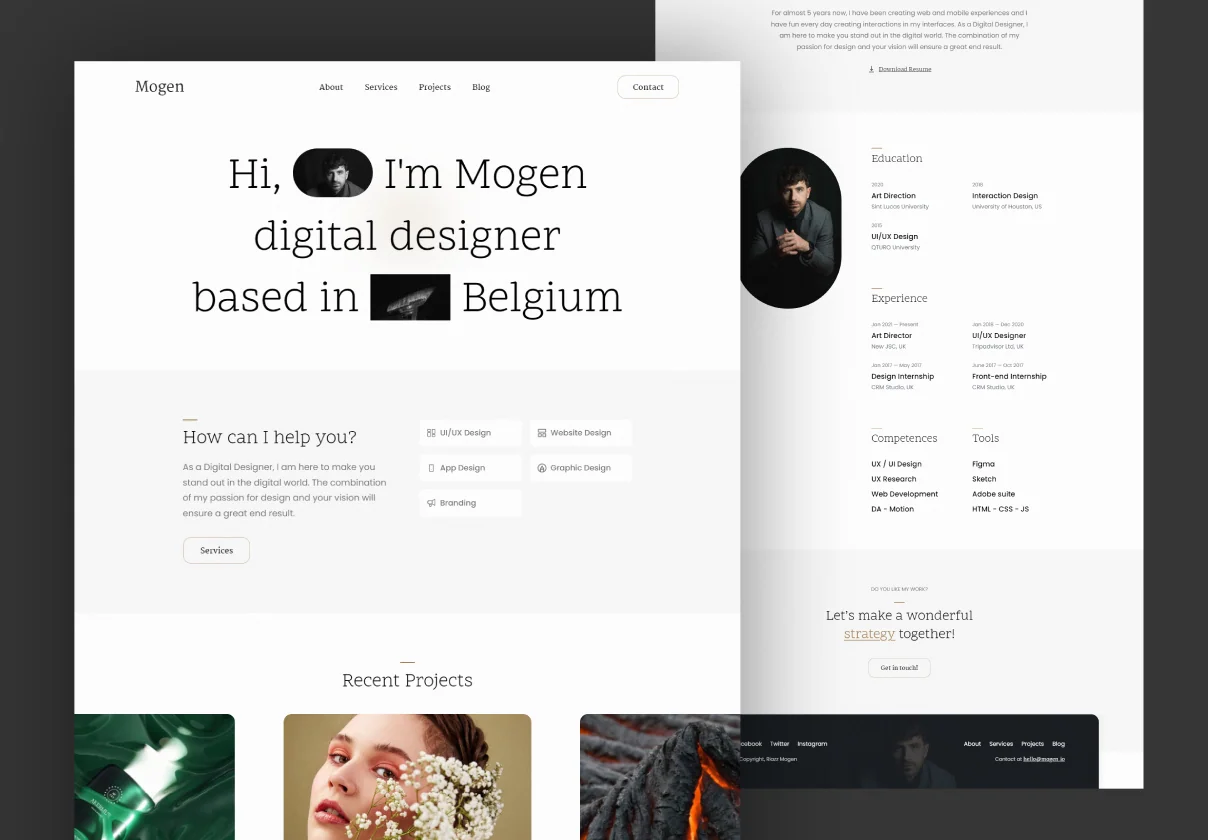 Mogen - Portfolio HTML Template