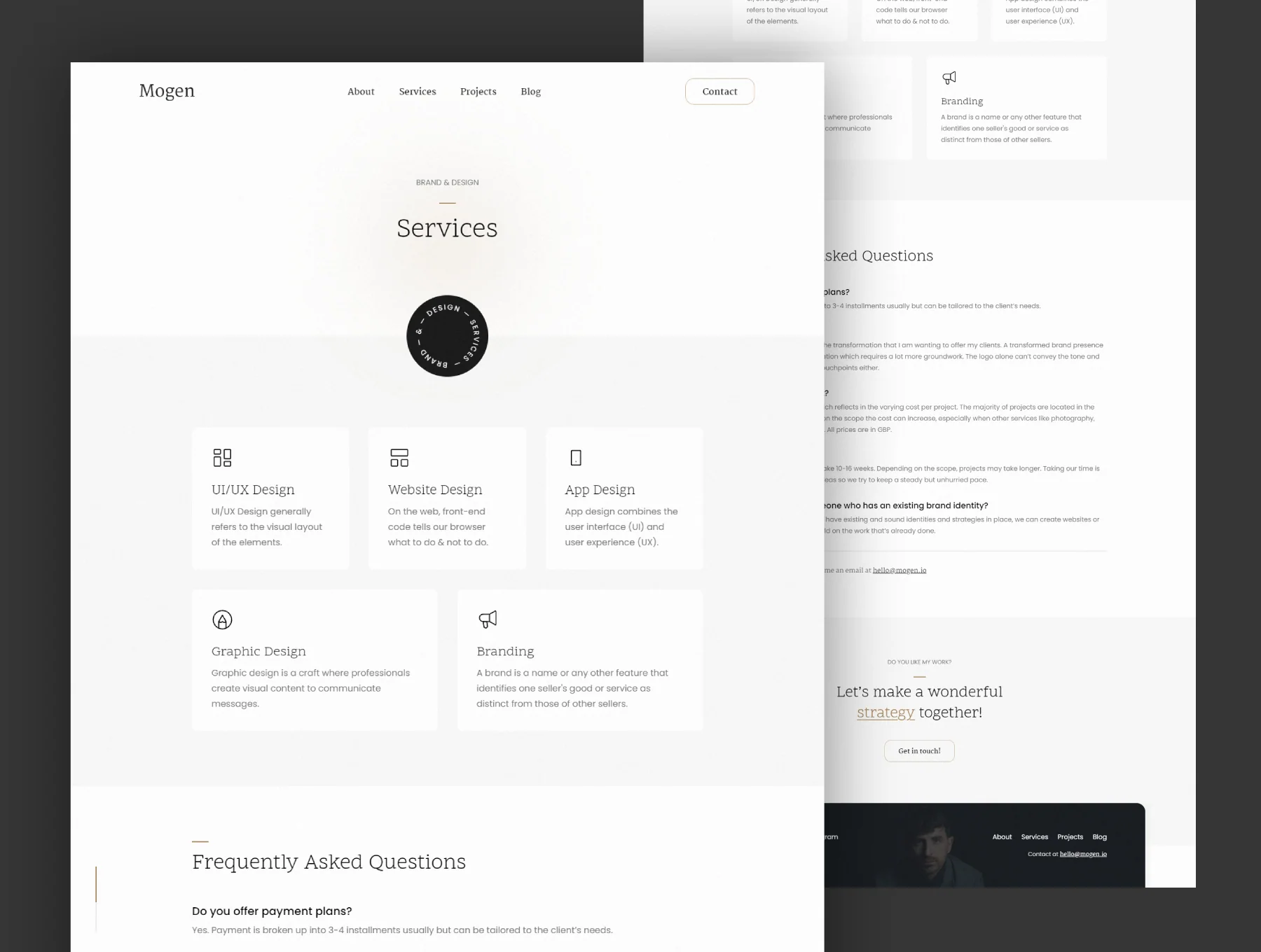 Mogen - Portfolio HTML Template 3