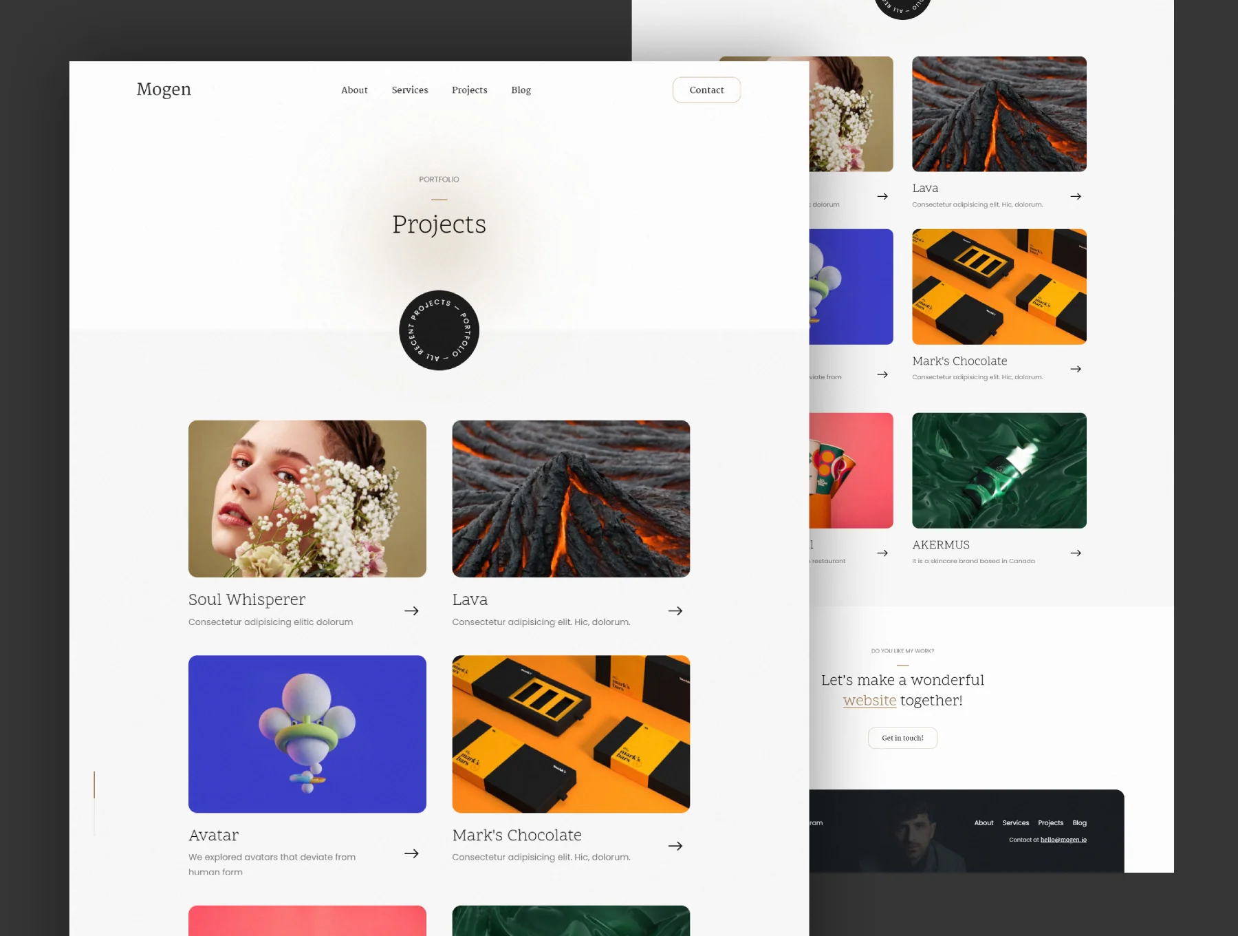 Mogen - Portfolio HTML Template 4