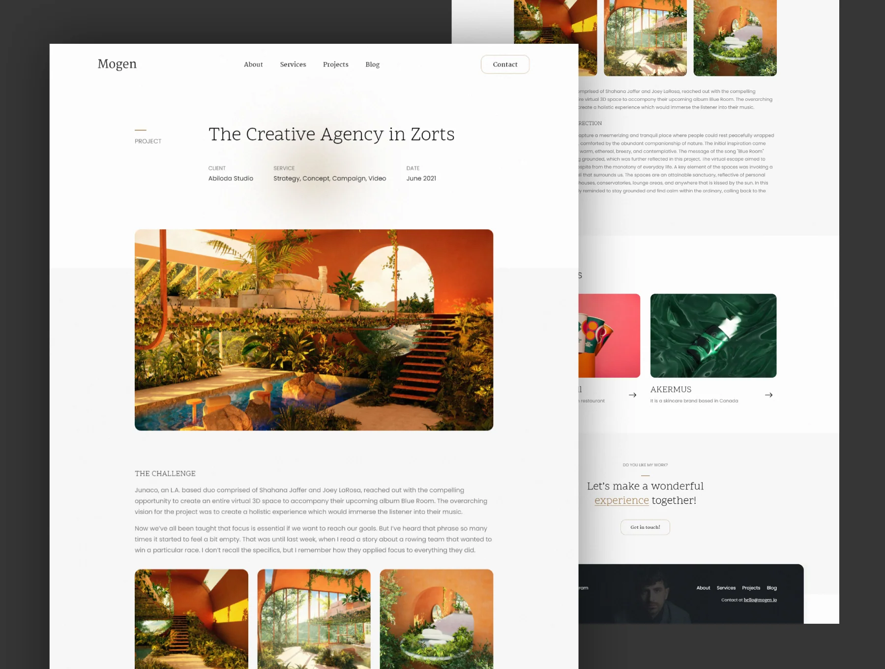 Mogen - Portfolio HTML Template 5