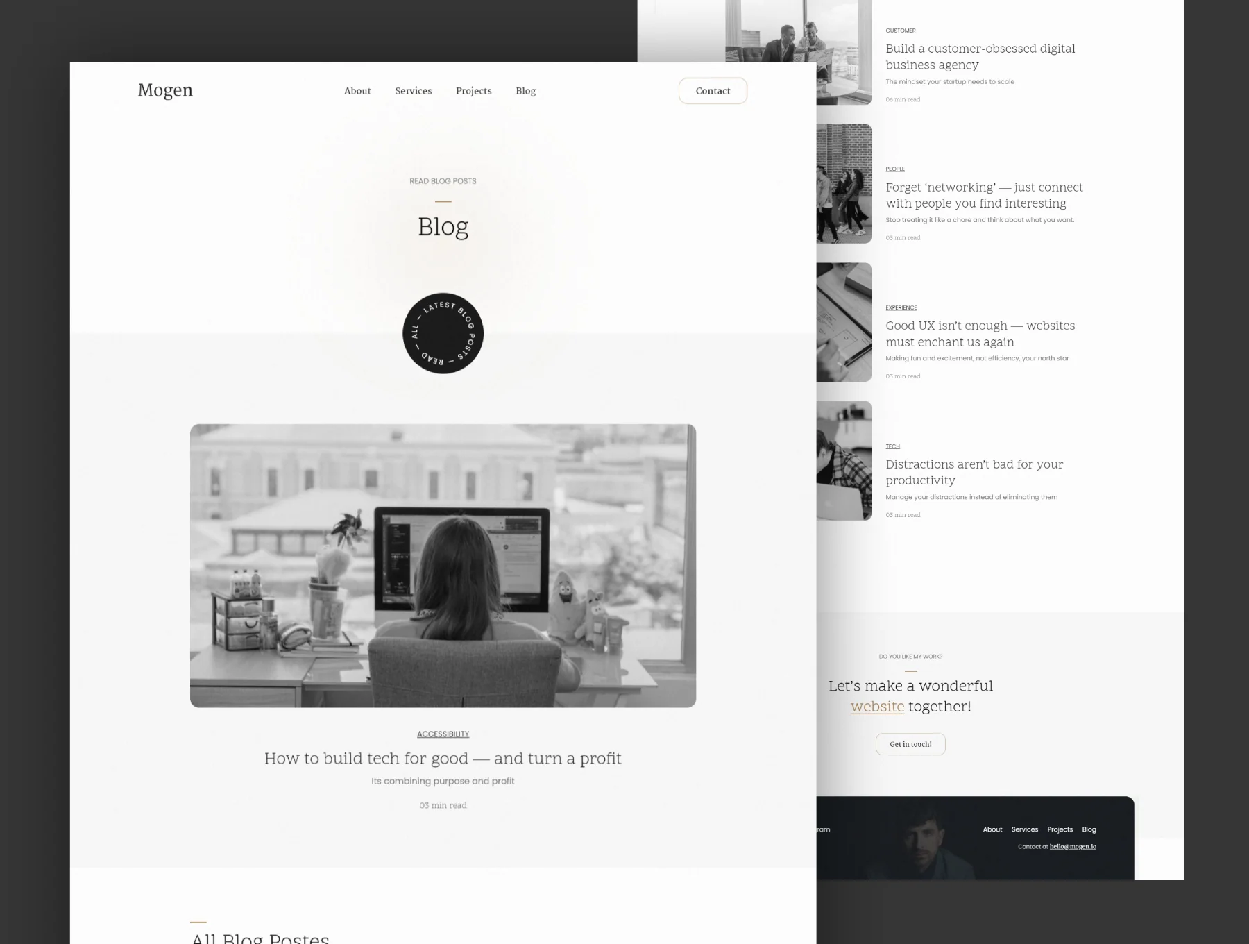 Mogen - Portfolio HTML Template 6