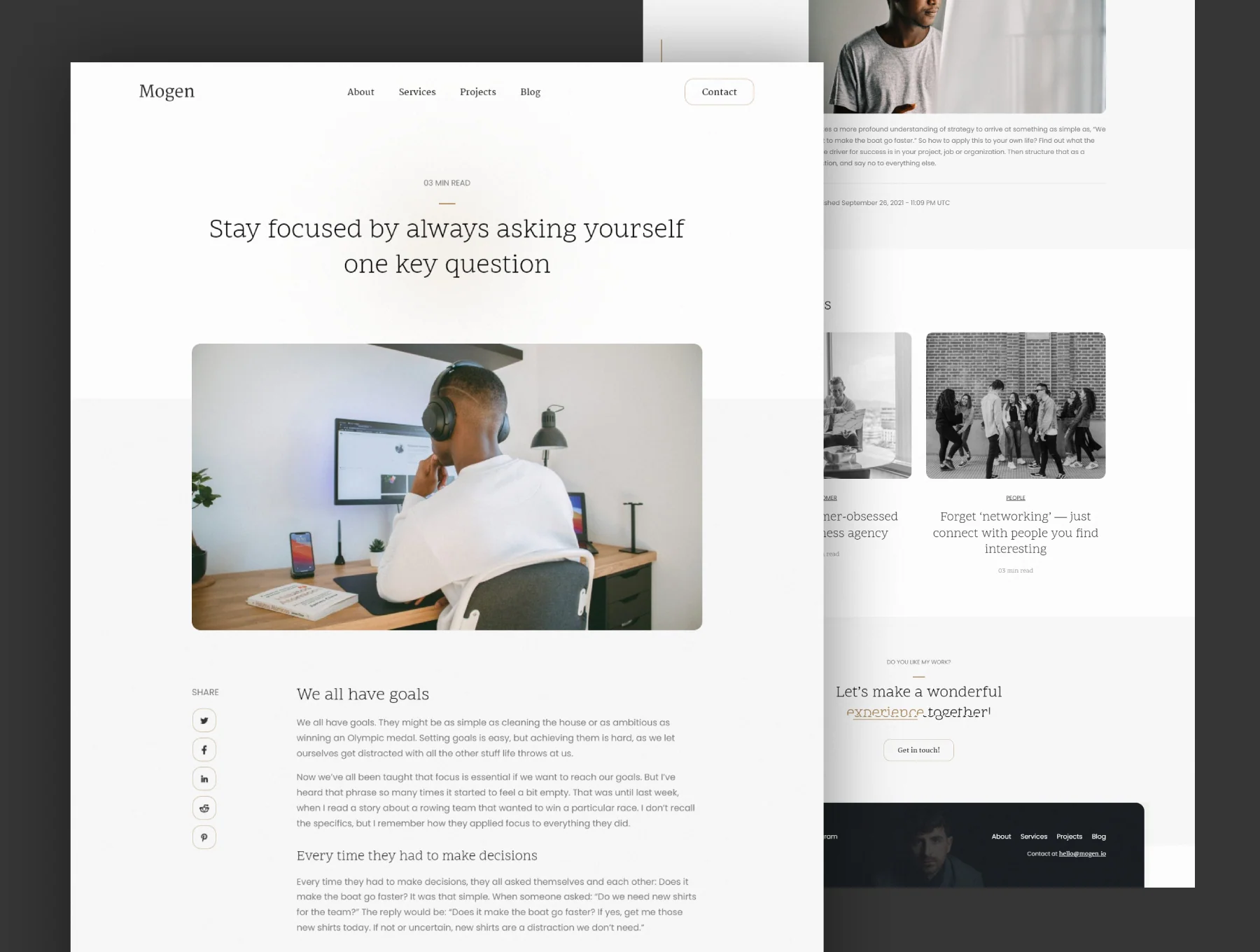 Mogen - Portfolio HTML Template 7