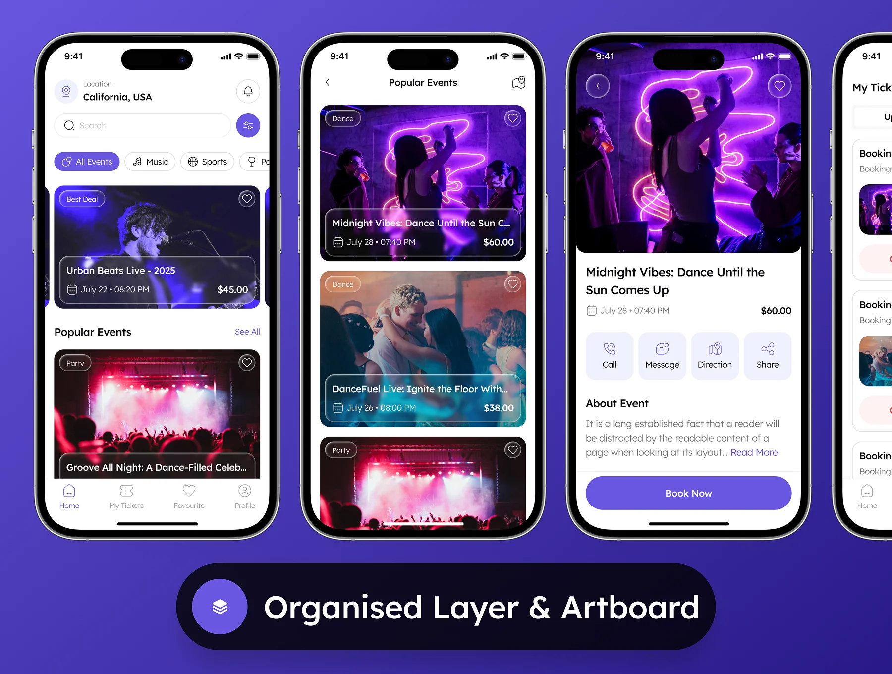 Moito - Event Booking App UI Kit 3