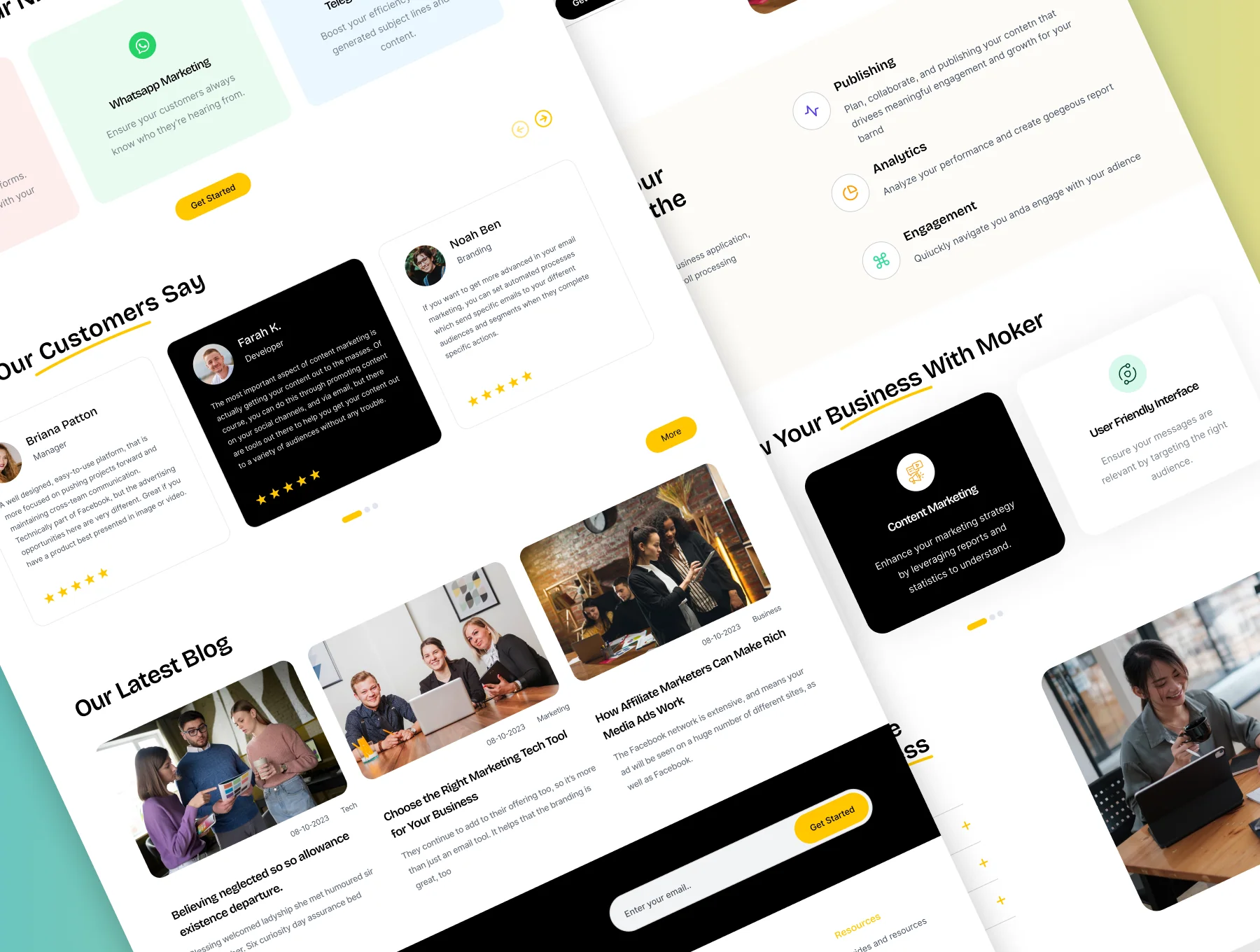 Moker - Marketing Services Web Design 5