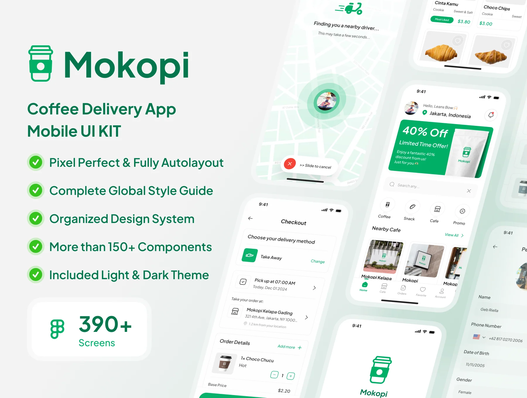 Mokopi - Coffee Delivery App UI Kit