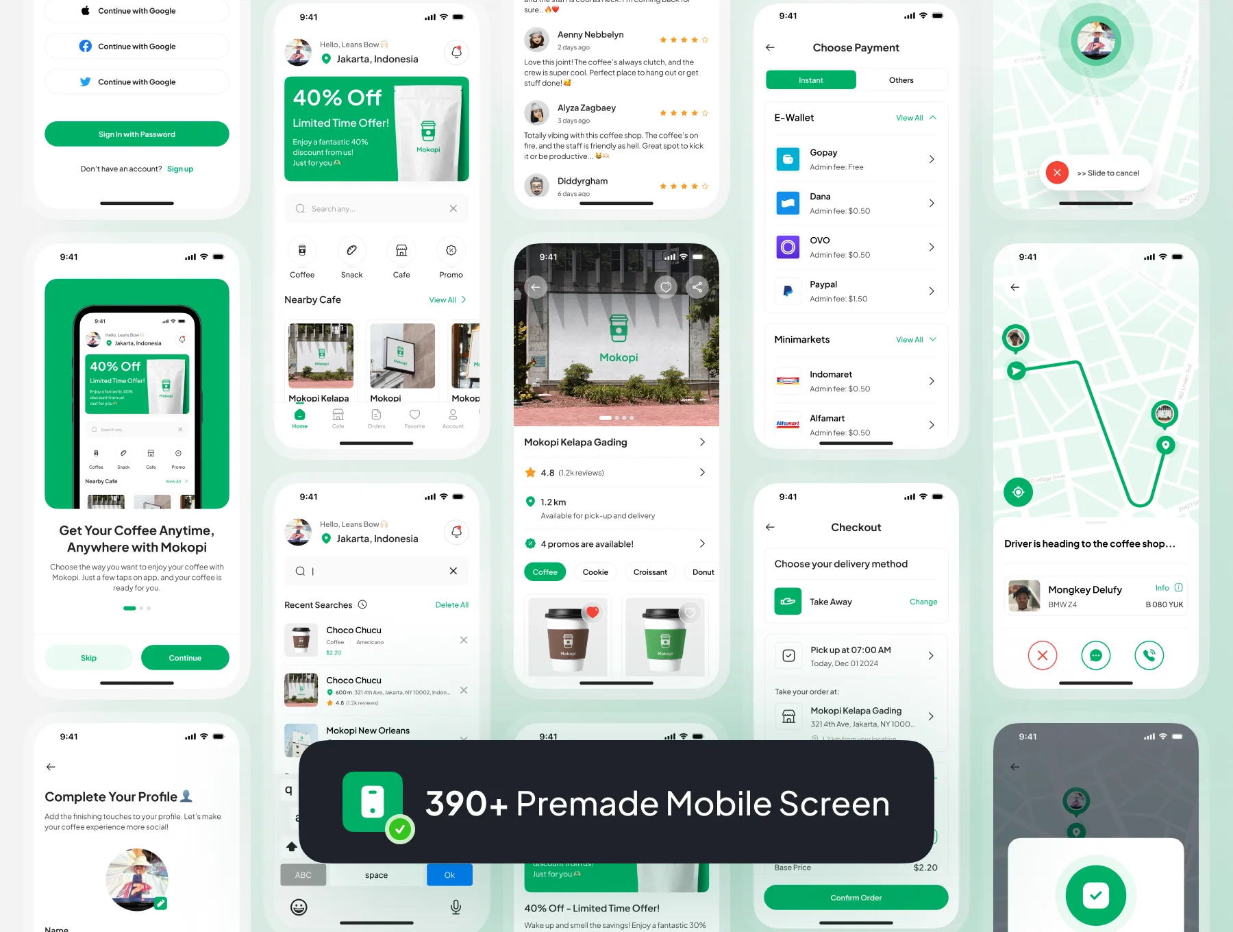 Mokopi - Coffee Delivery App UI Kit 3