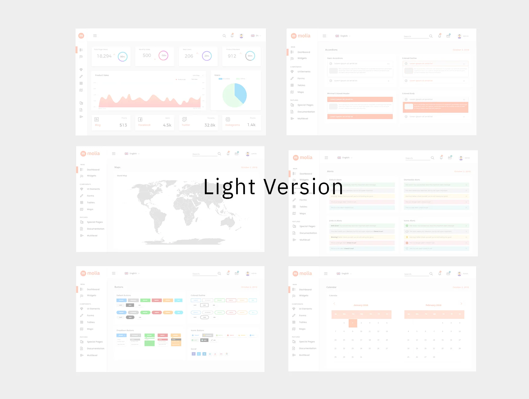 Molia Dashboard UI Kit 5