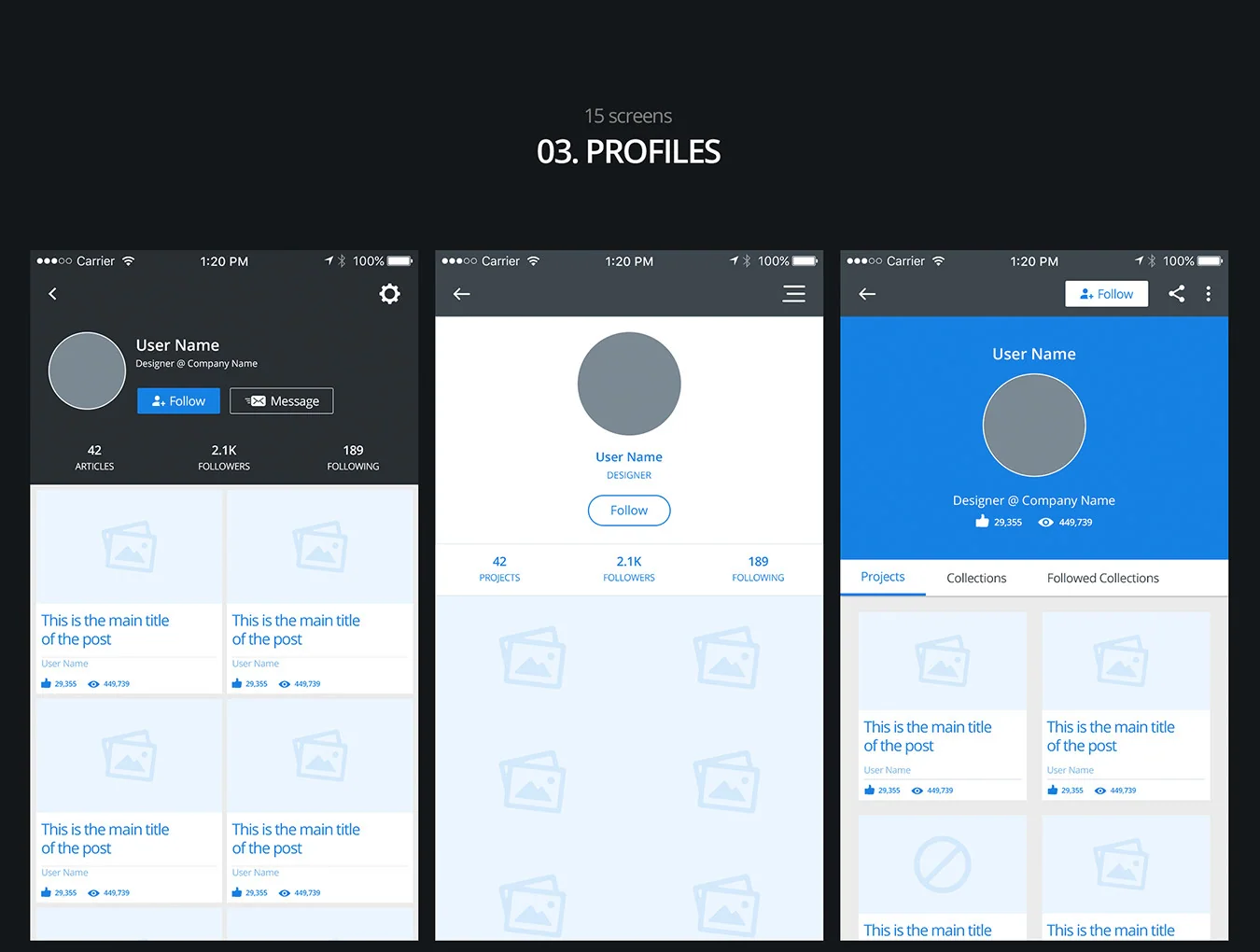 molo Mobile Wireframe Kit 6