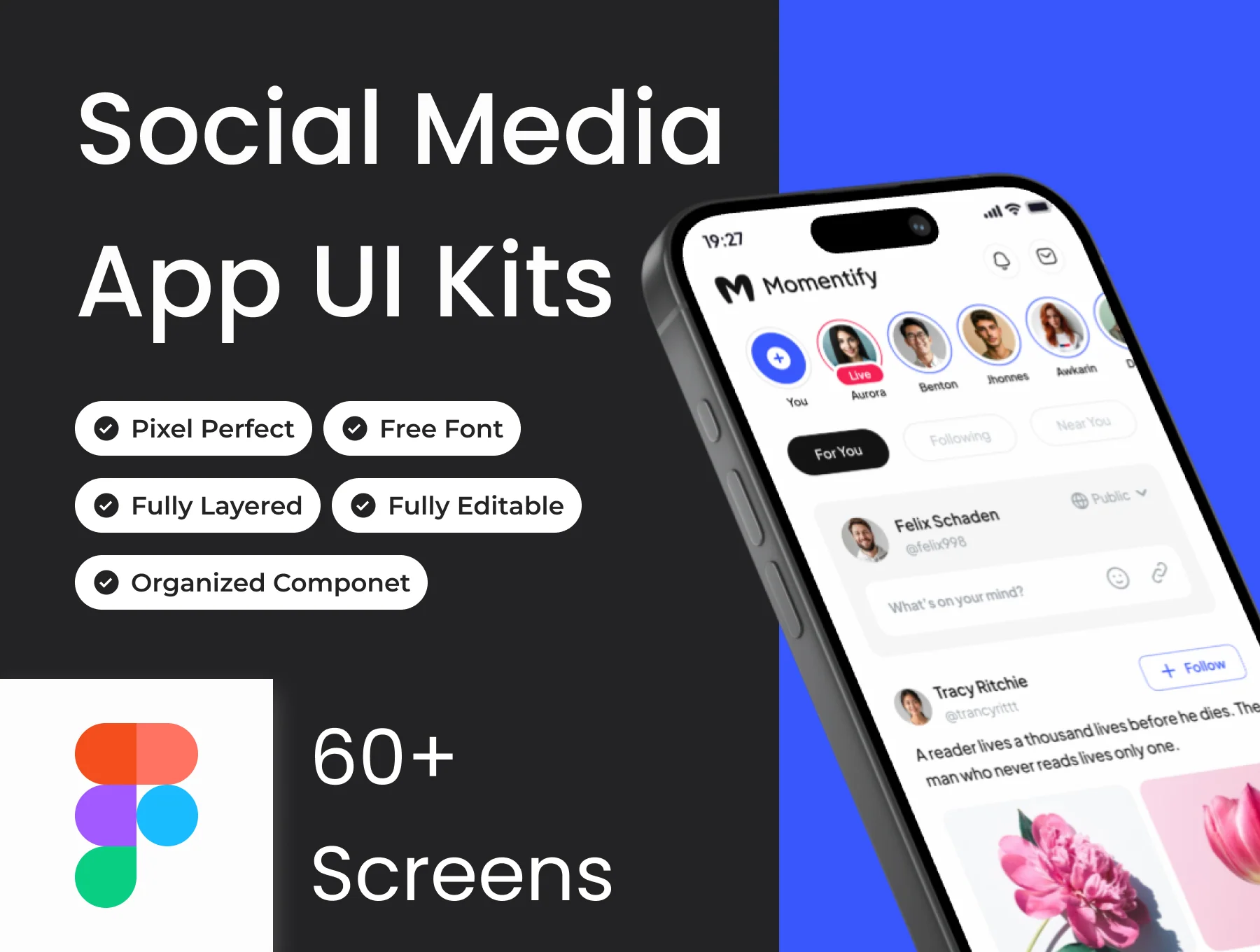 Momentify - Social Media App UI Kits
