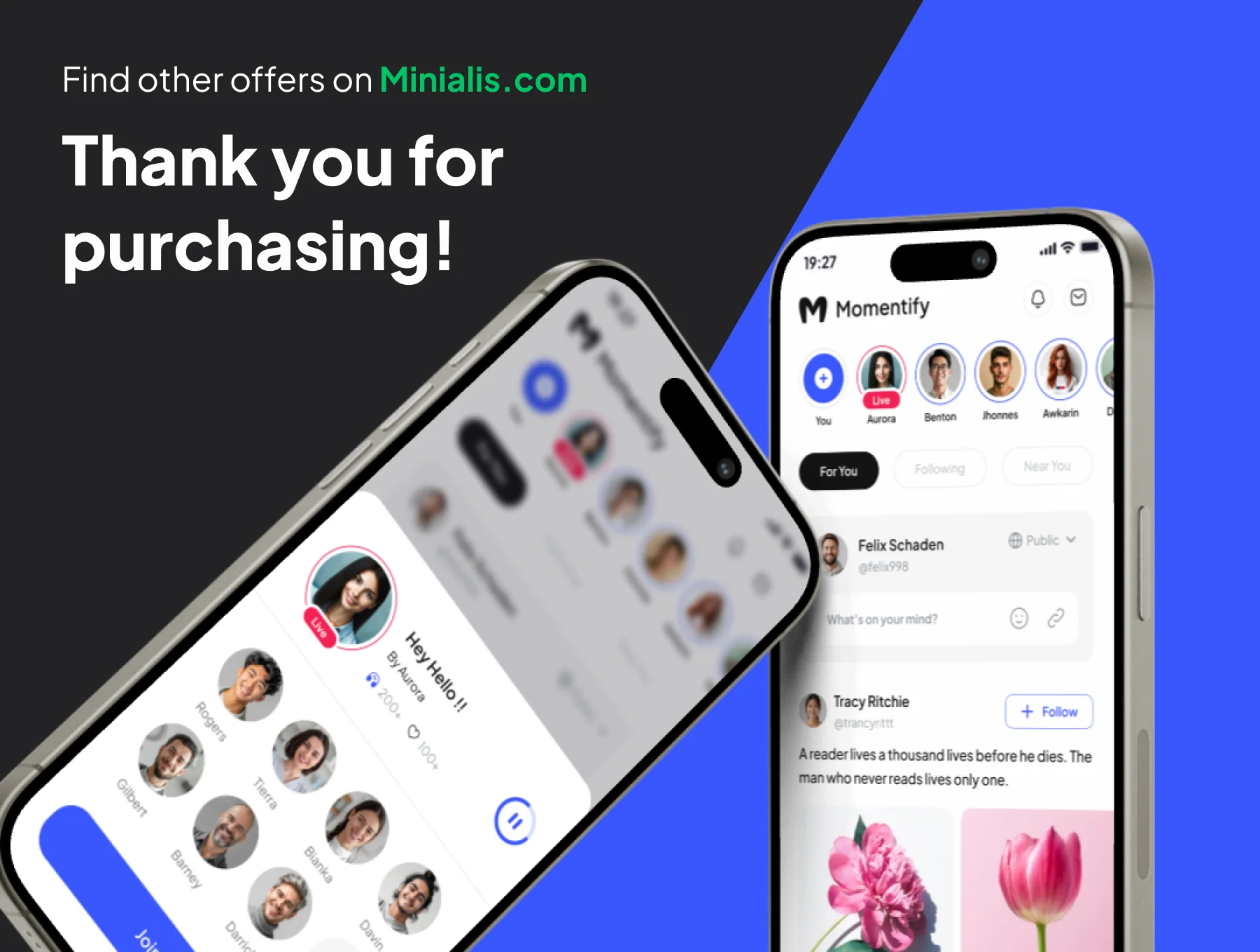 Momentify - Social Media App UI Kits 6